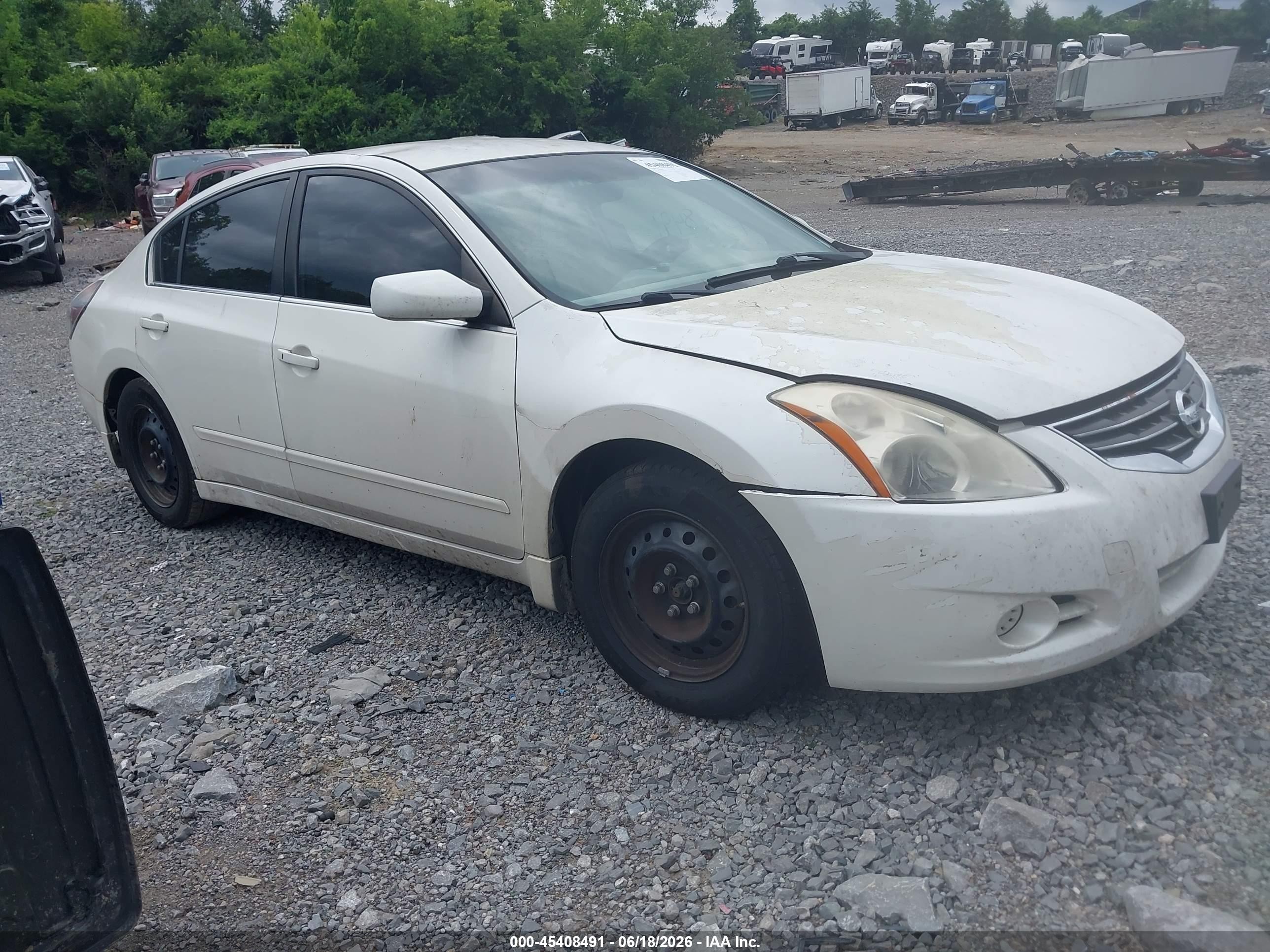 2010 Nissan Altima 2.5 S White vin: 1N4AL2AP9AC171032