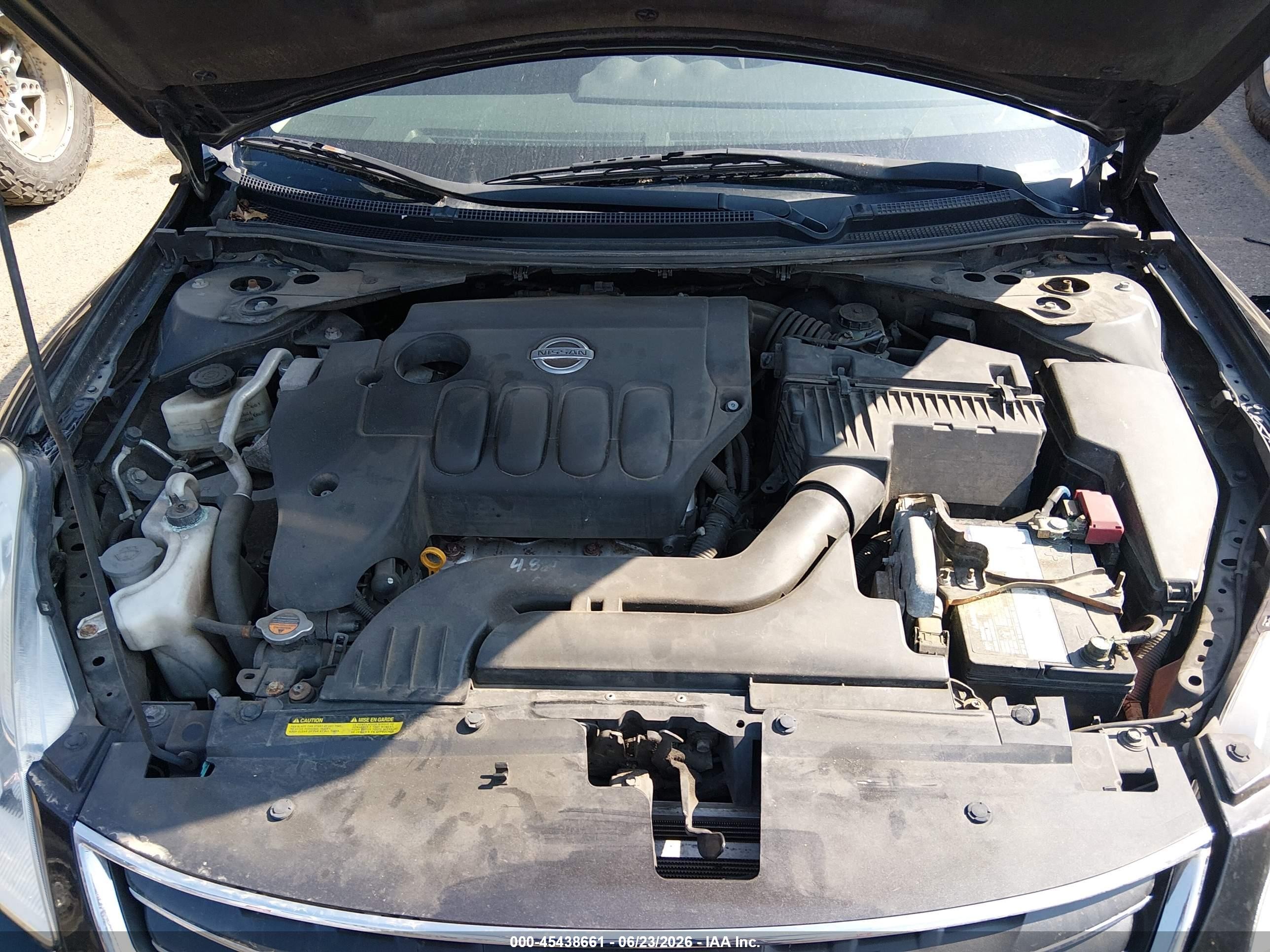 2010 Nissan Altima 2.5 S Black vin: 1N4AL2AP9AN401544