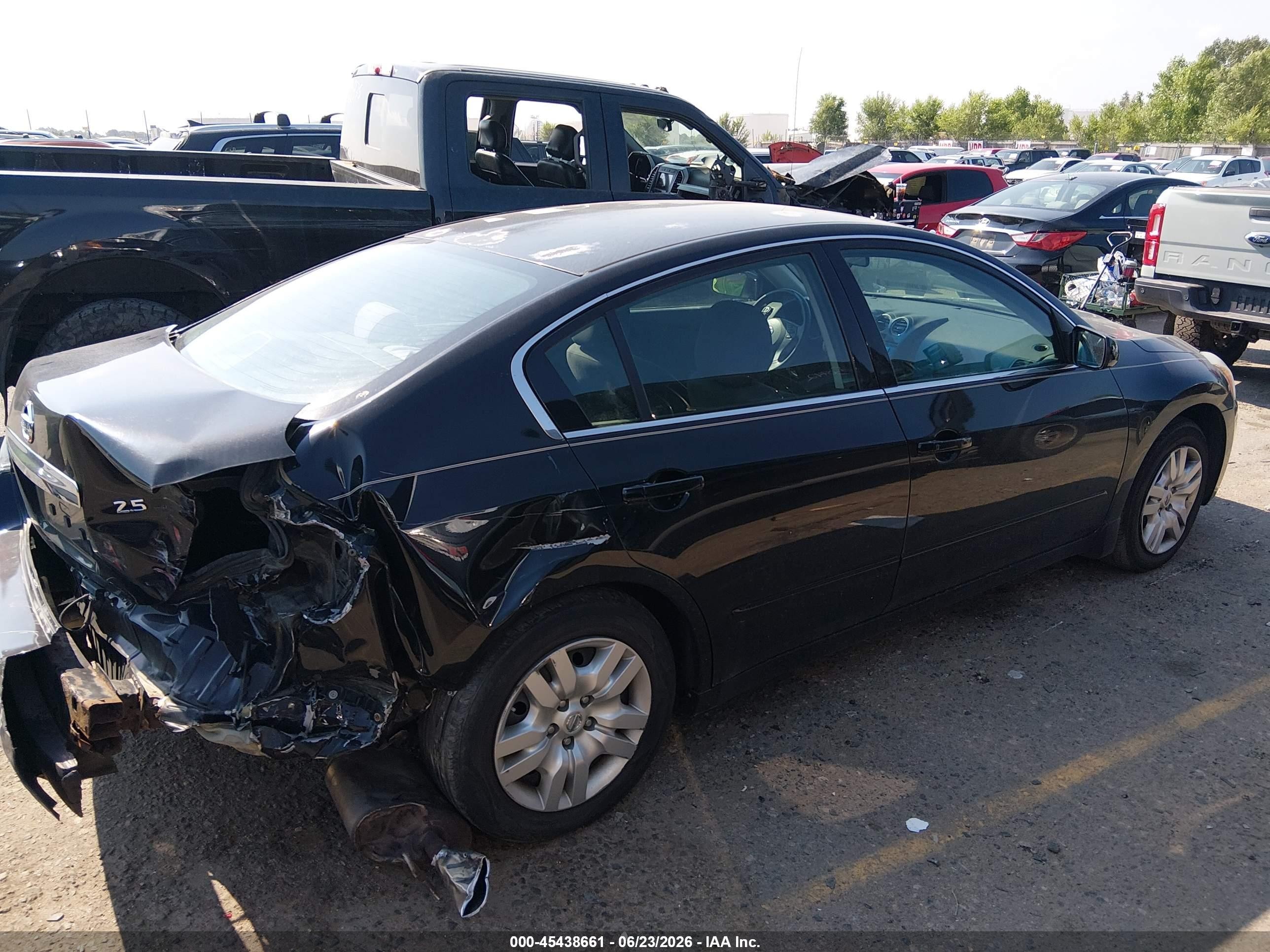 2010 Nissan Altima 2.5 S Black vin: 1N4AL2AP9AN401544