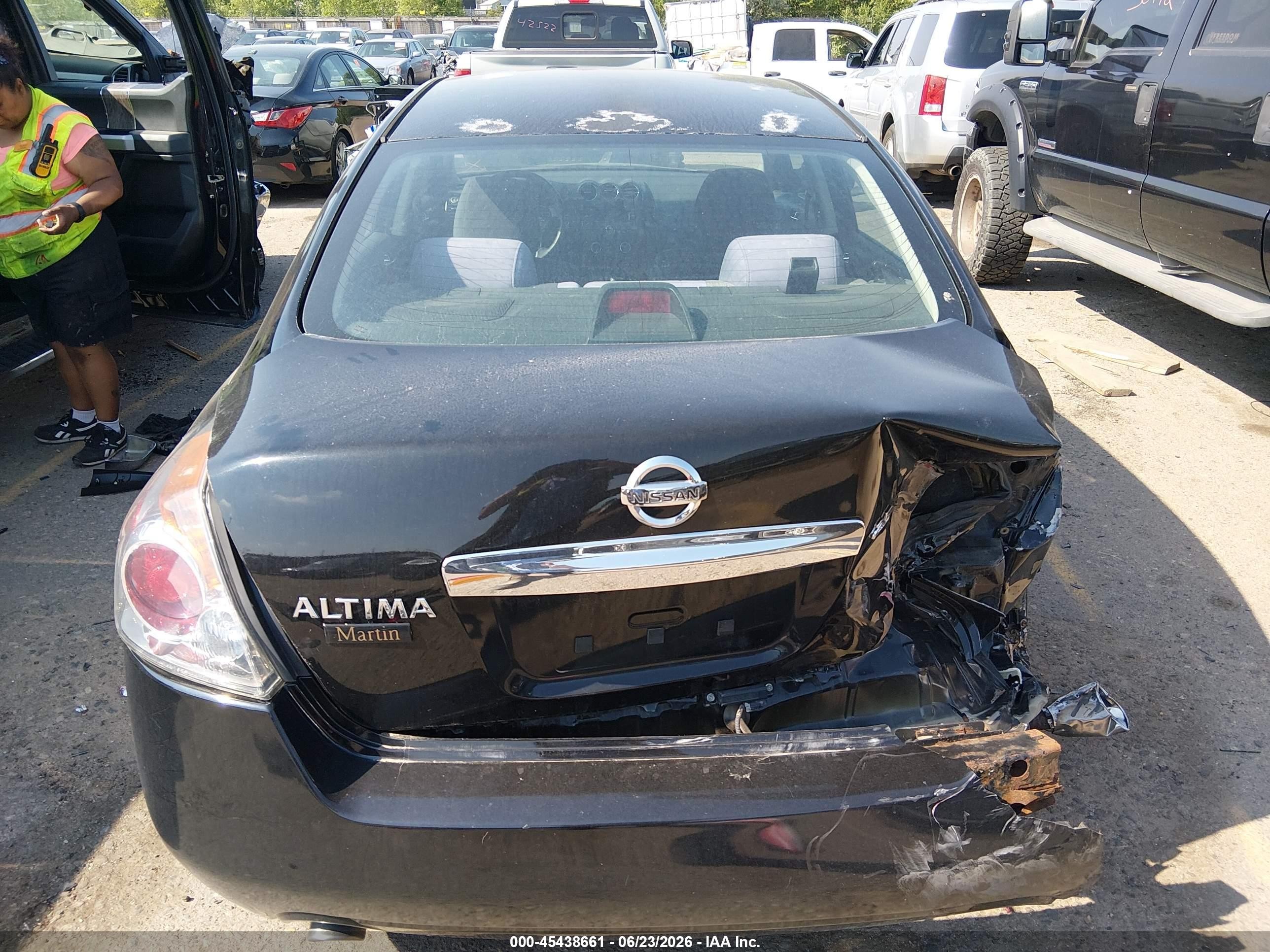 2010 Nissan Altima 2.5 S Black vin: 1N4AL2AP9AN401544