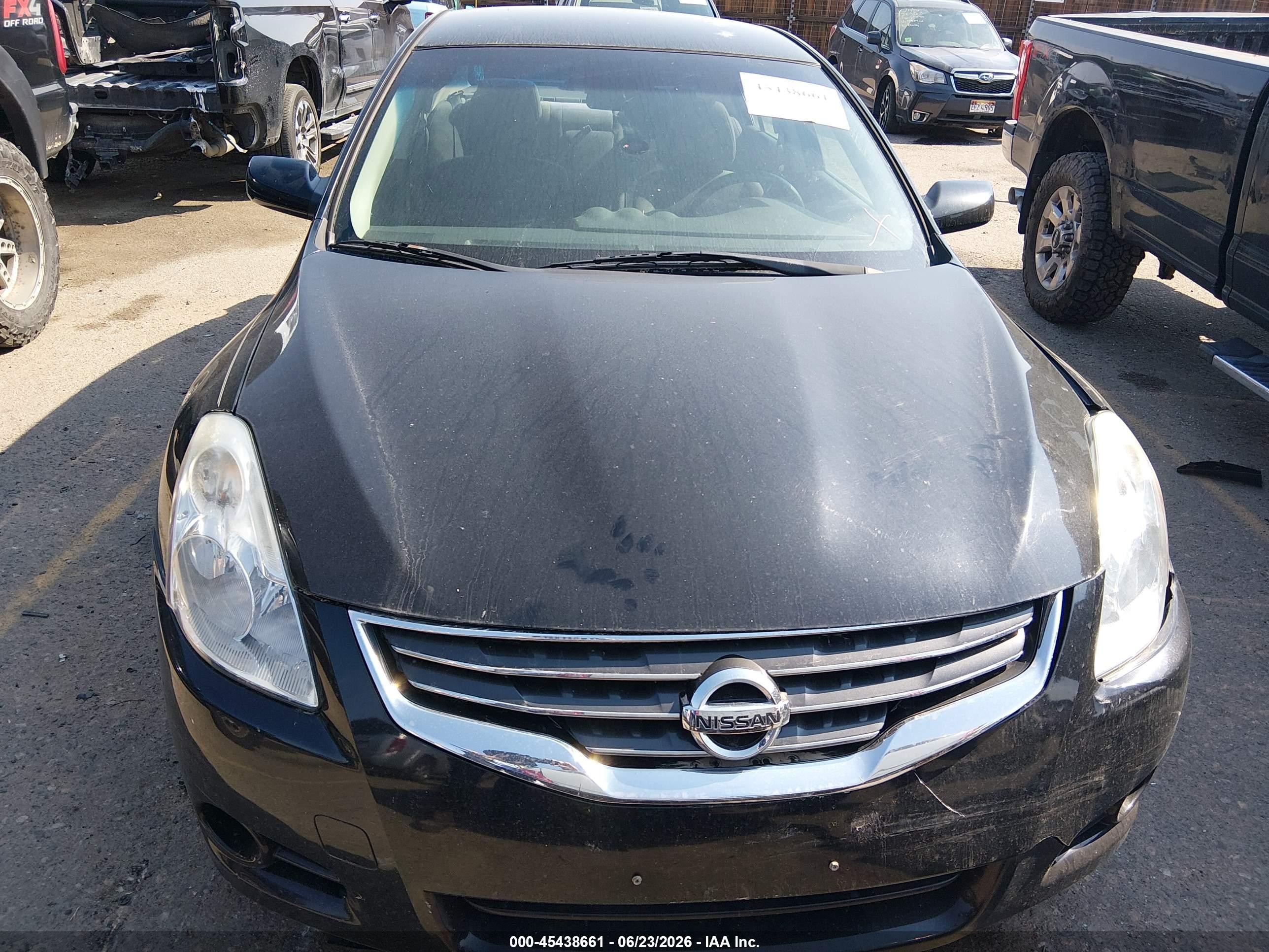2010 Nissan Altima 2.5 S Black vin: 1N4AL2AP9AN401544