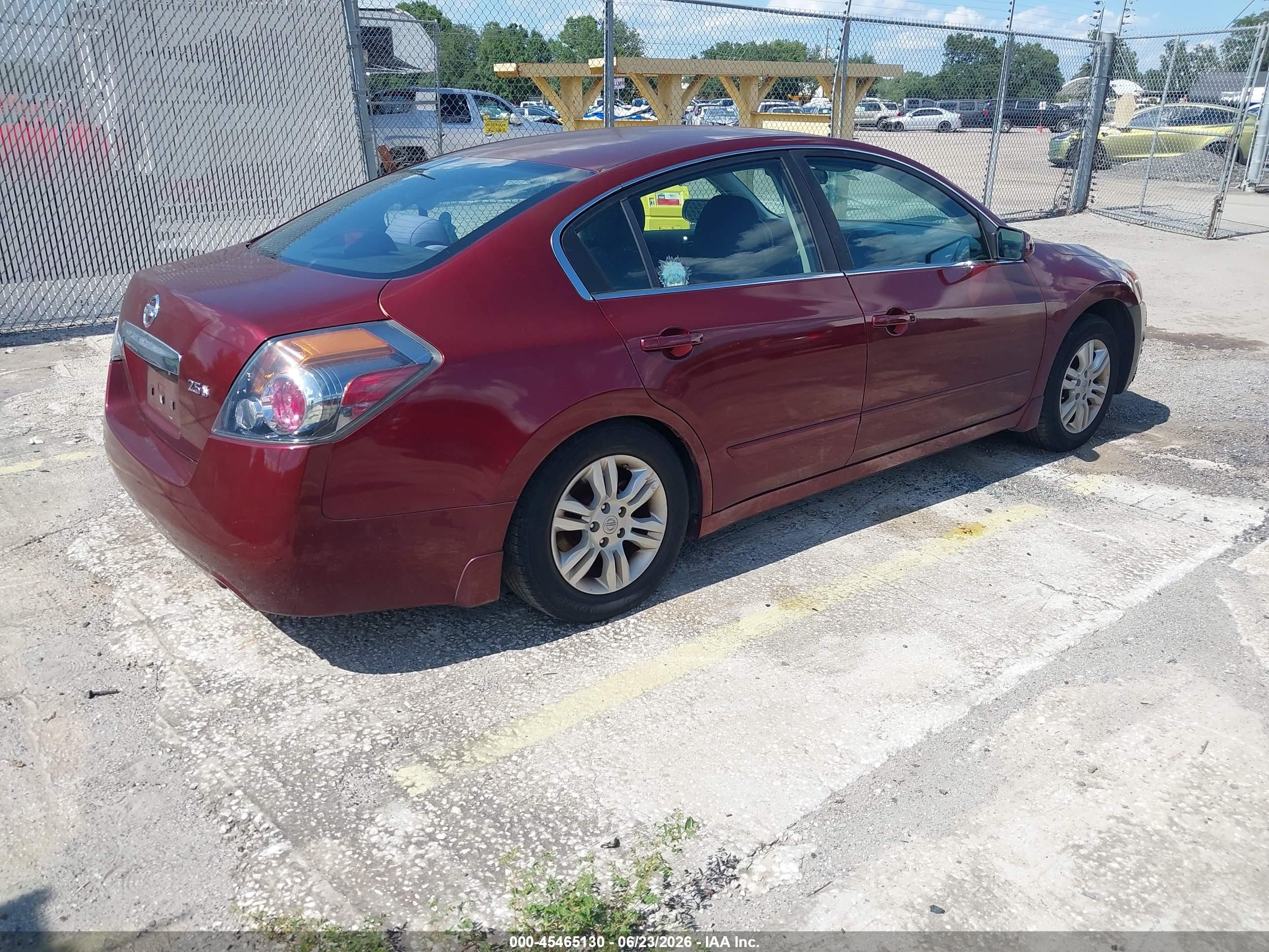 2010 Nissan Altima 2.5 S Burgundy vin: 1N4AL2AP9AN403956