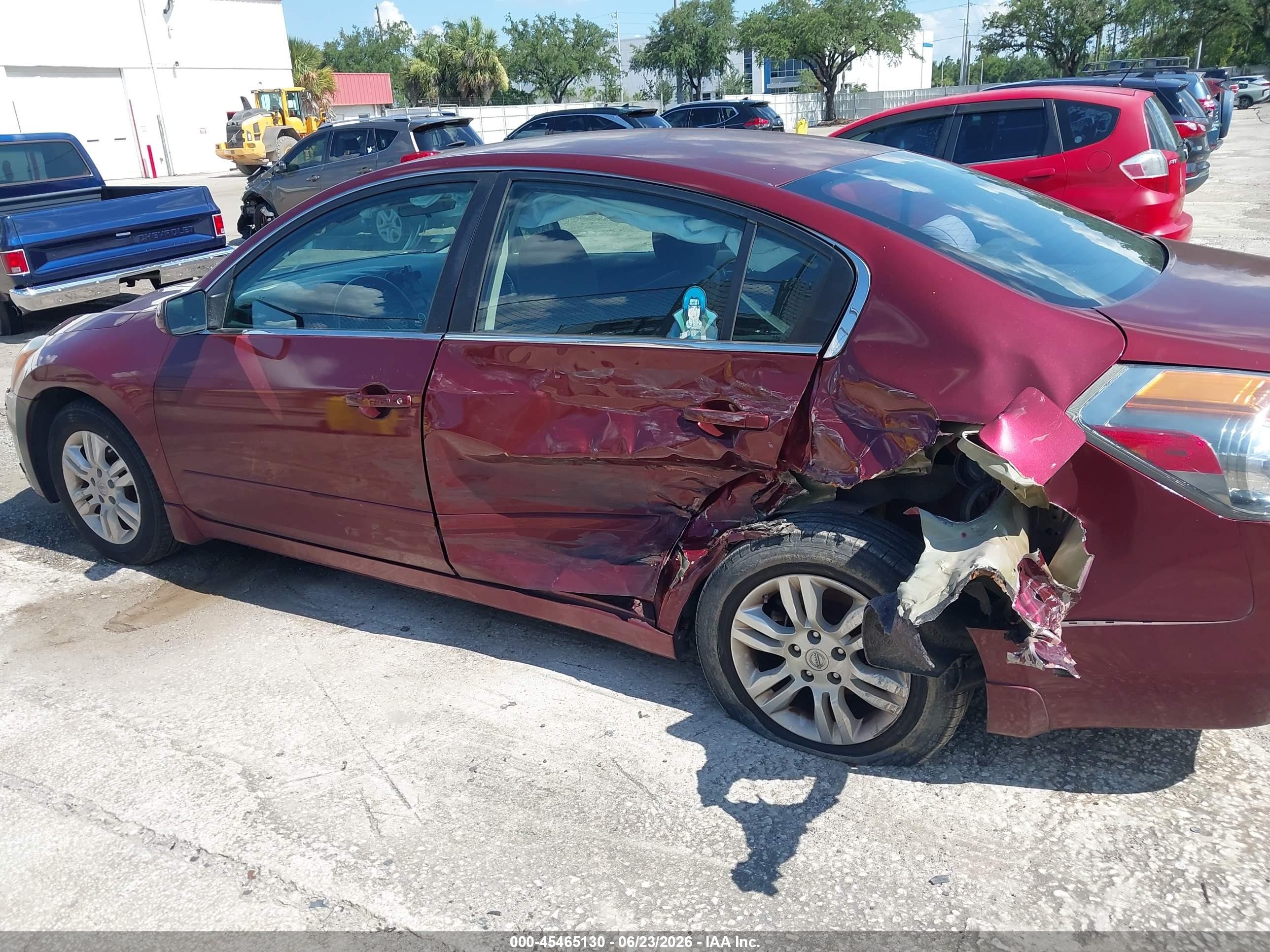 2010 Nissan Altima 2.5 S Burgundy vin: 1N4AL2AP9AN403956