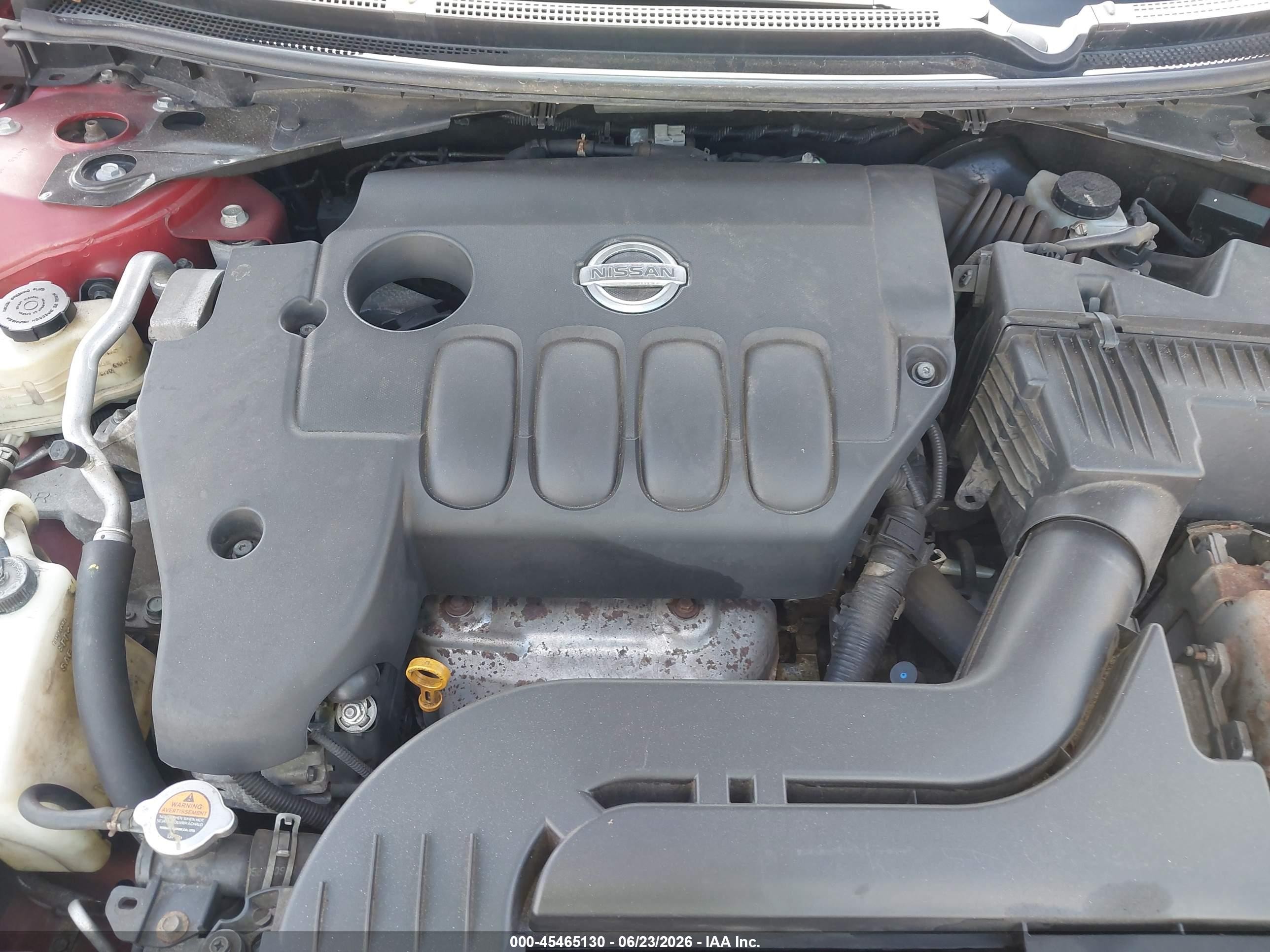 2010 Nissan Altima 2.5 S Burgundy vin: 1N4AL2AP9AN403956