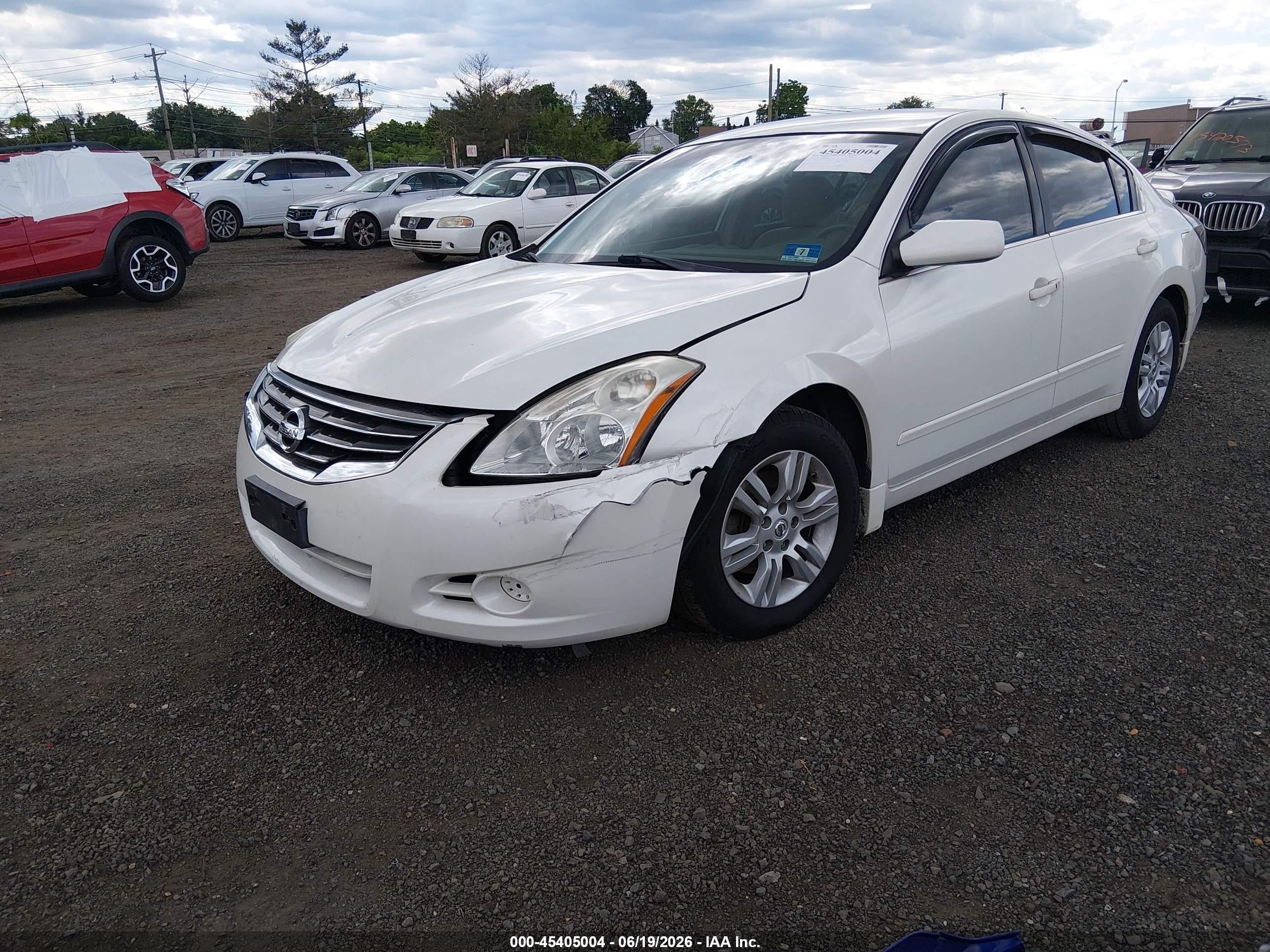 2010 Nissan Altima 2.5 S White vin: 1N4AL2AP9AN406730