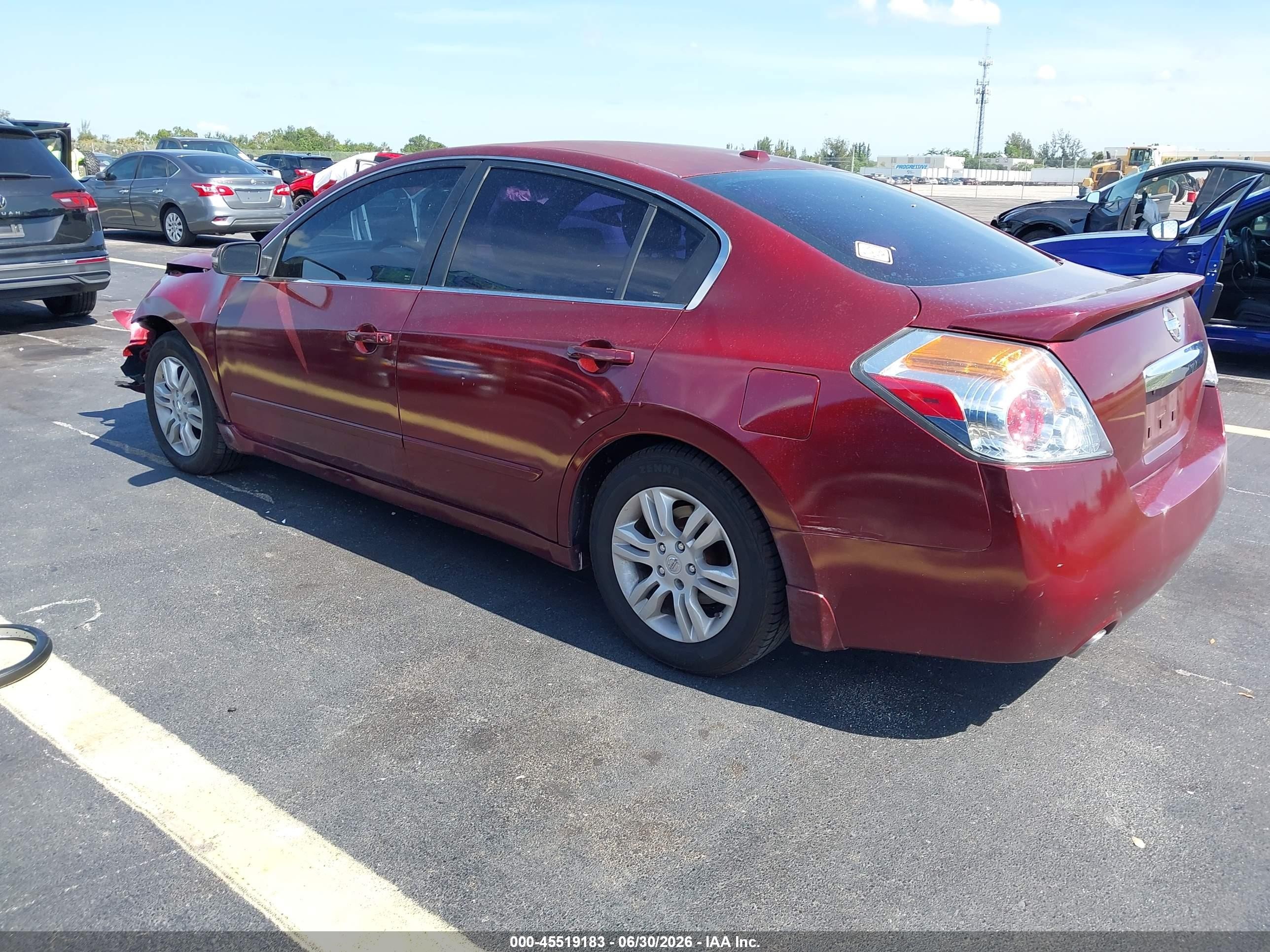 2010 Nissan Altima 2.5 S Maroon vin: 1N4AL2AP9AN423169