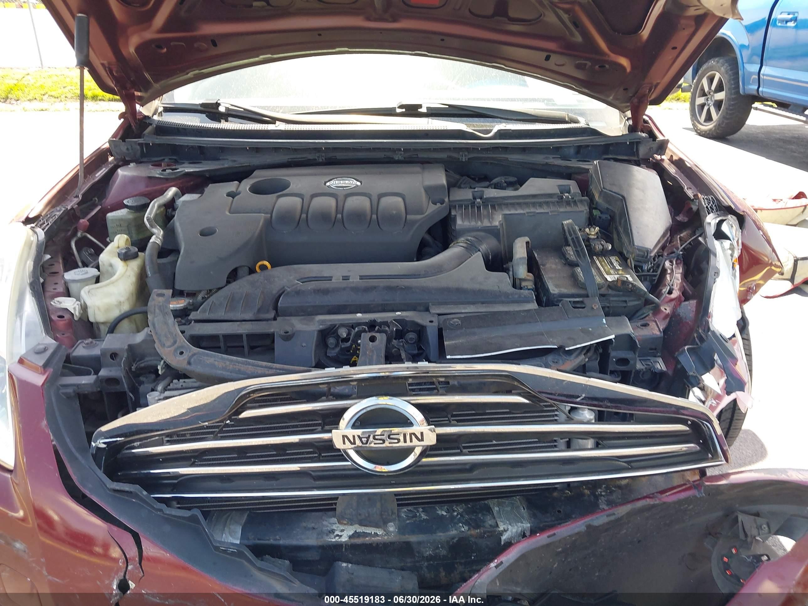 2010 Nissan Altima 2.5 S Maroon vin: 1N4AL2AP9AN423169
