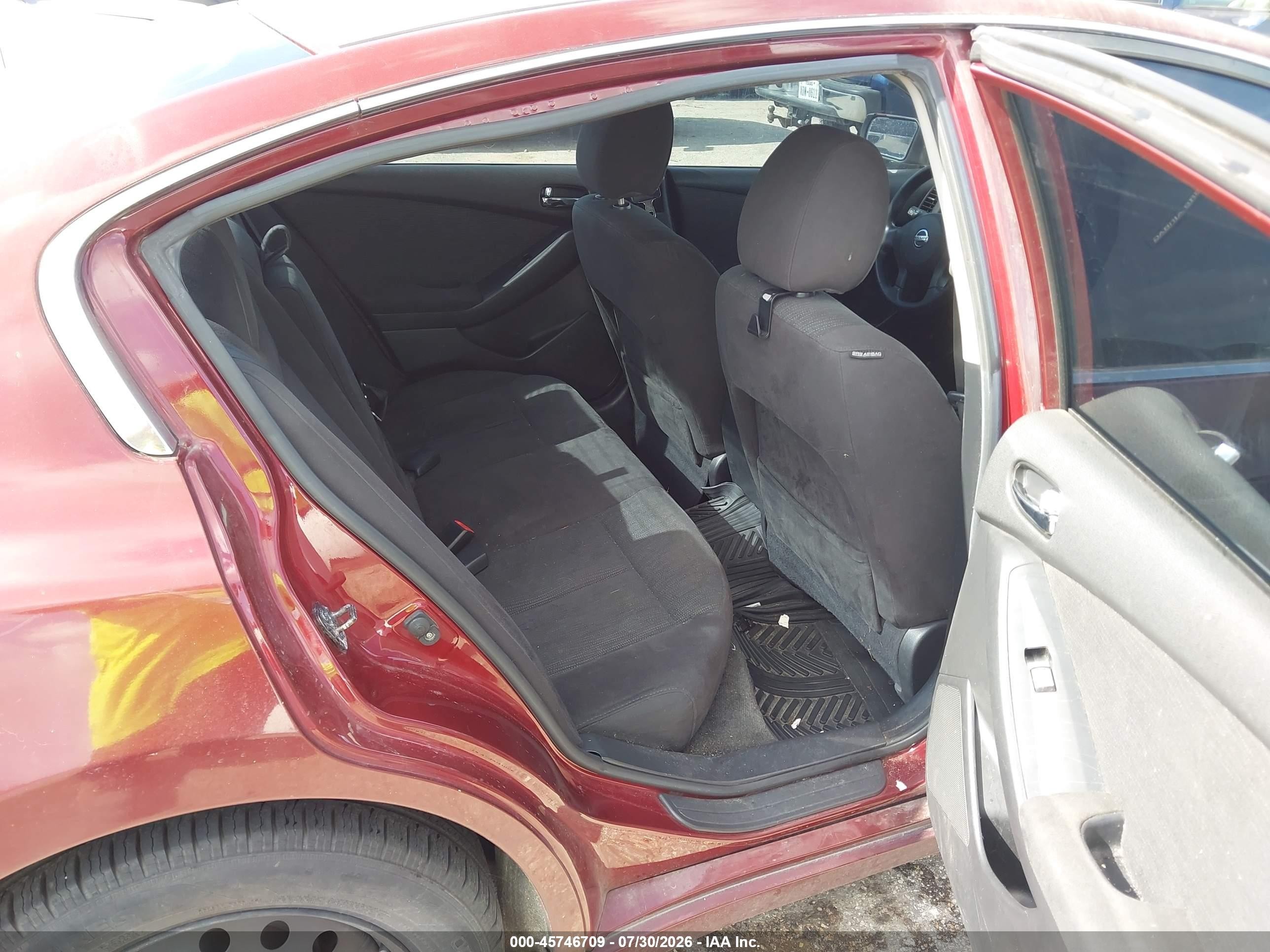 2010 Nissan Altima 2.5 S Темно-бордовый vin: 1N4AL2AP9AN432499