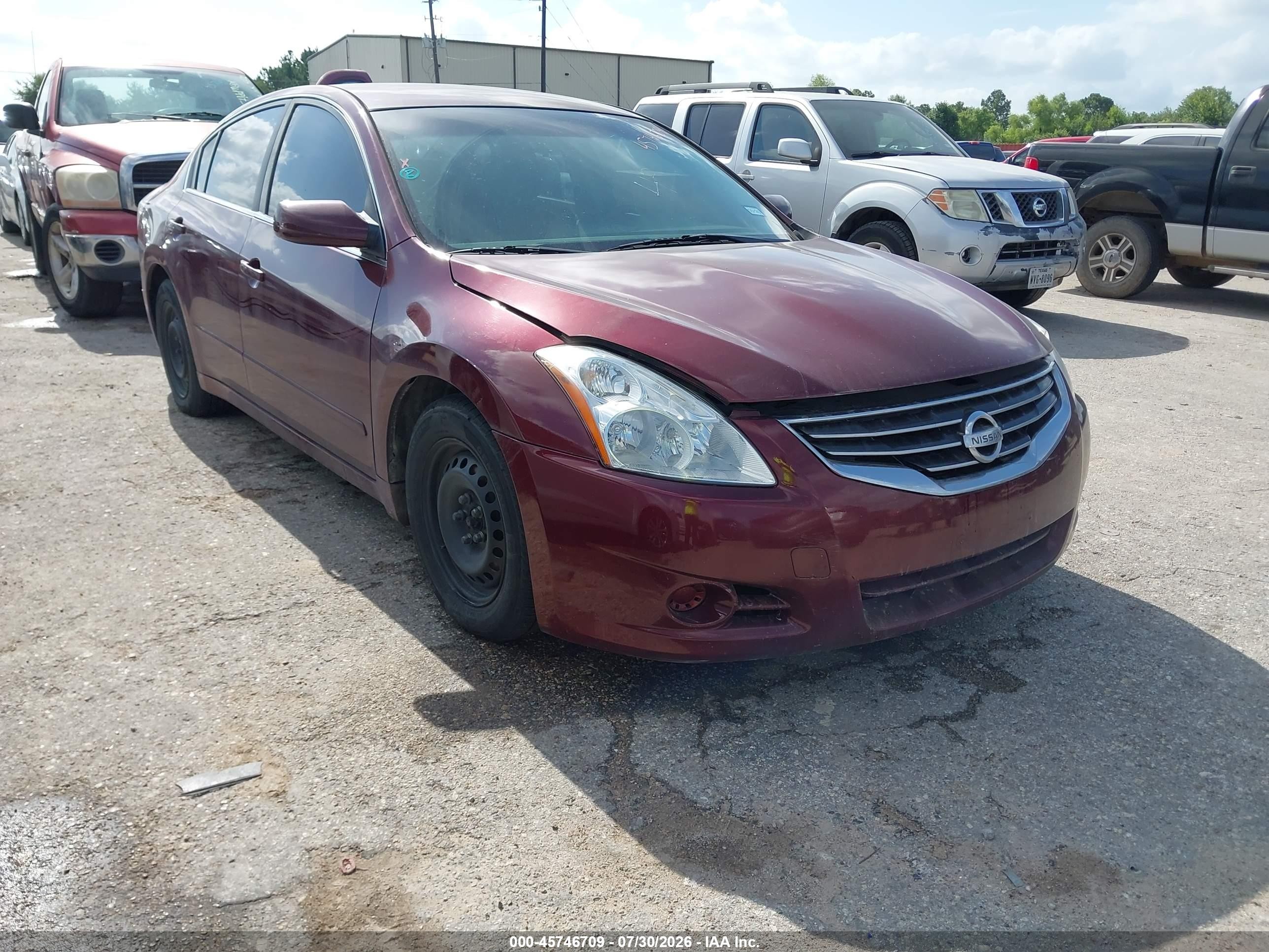 2010 Nissan Altima 2.5 S Темно-бордовый vin: 1N4AL2AP9AN432499