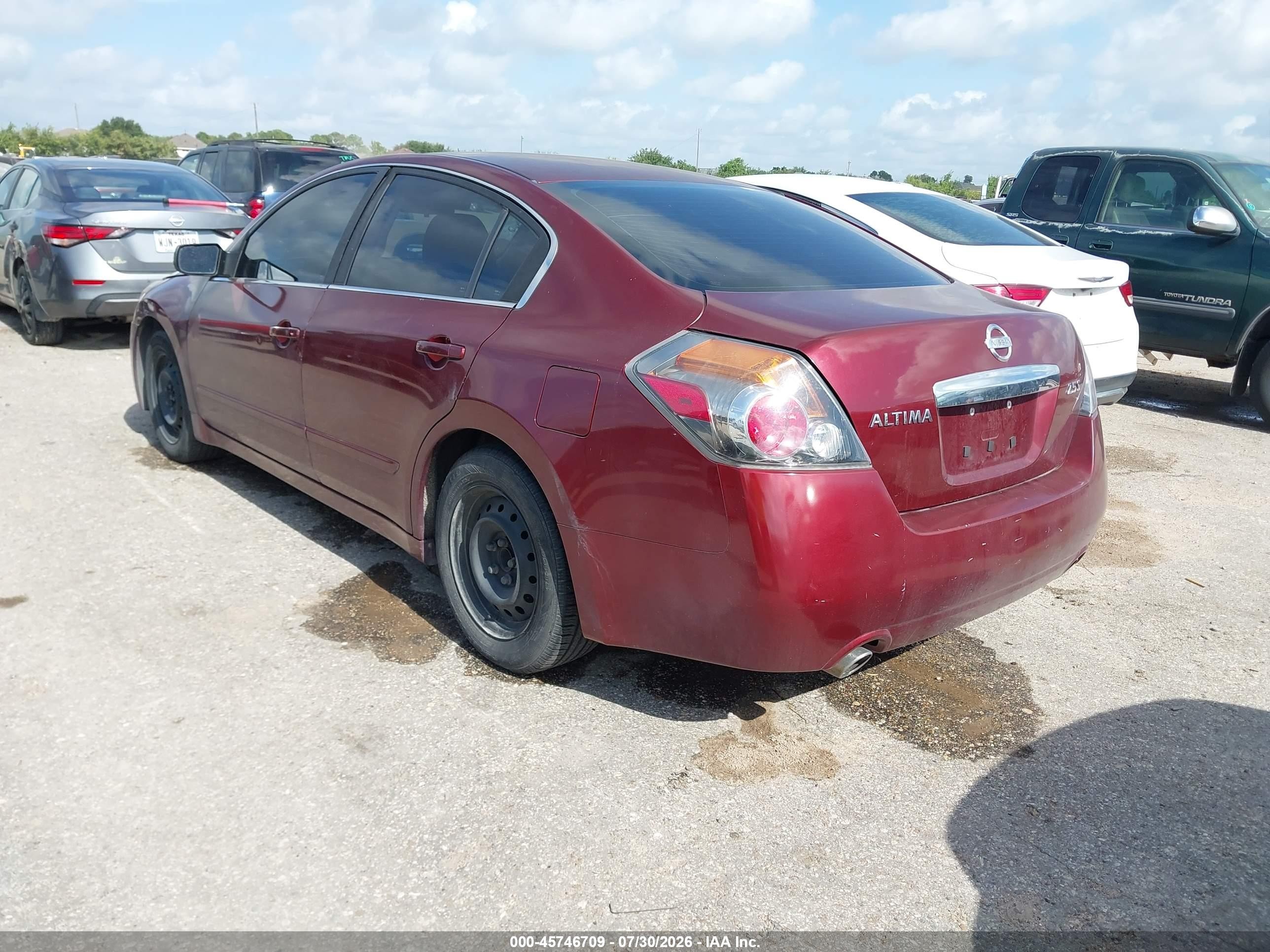 2010 Nissan Altima 2.5 S Темно-бордовый vin: 1N4AL2AP9AN432499