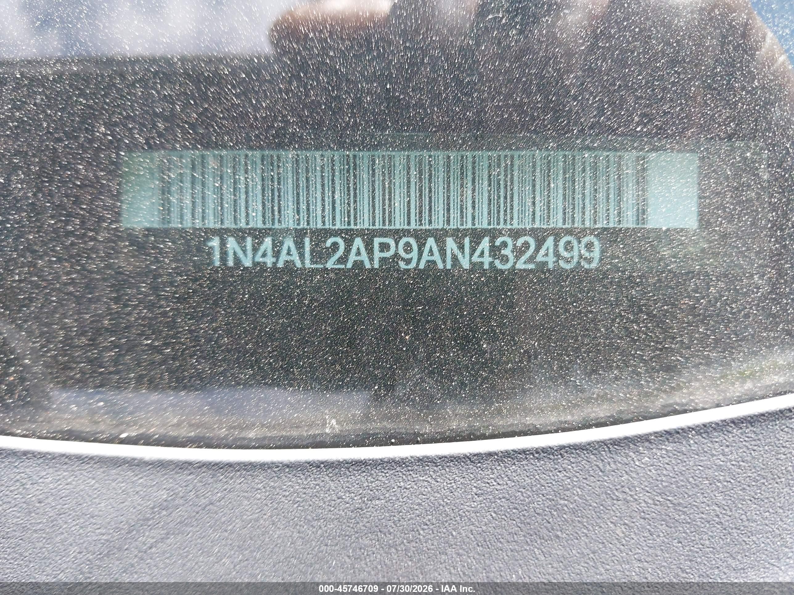 2010 Nissan Altima 2.5 S Темно-бордовый vin: 1N4AL2AP9AN432499