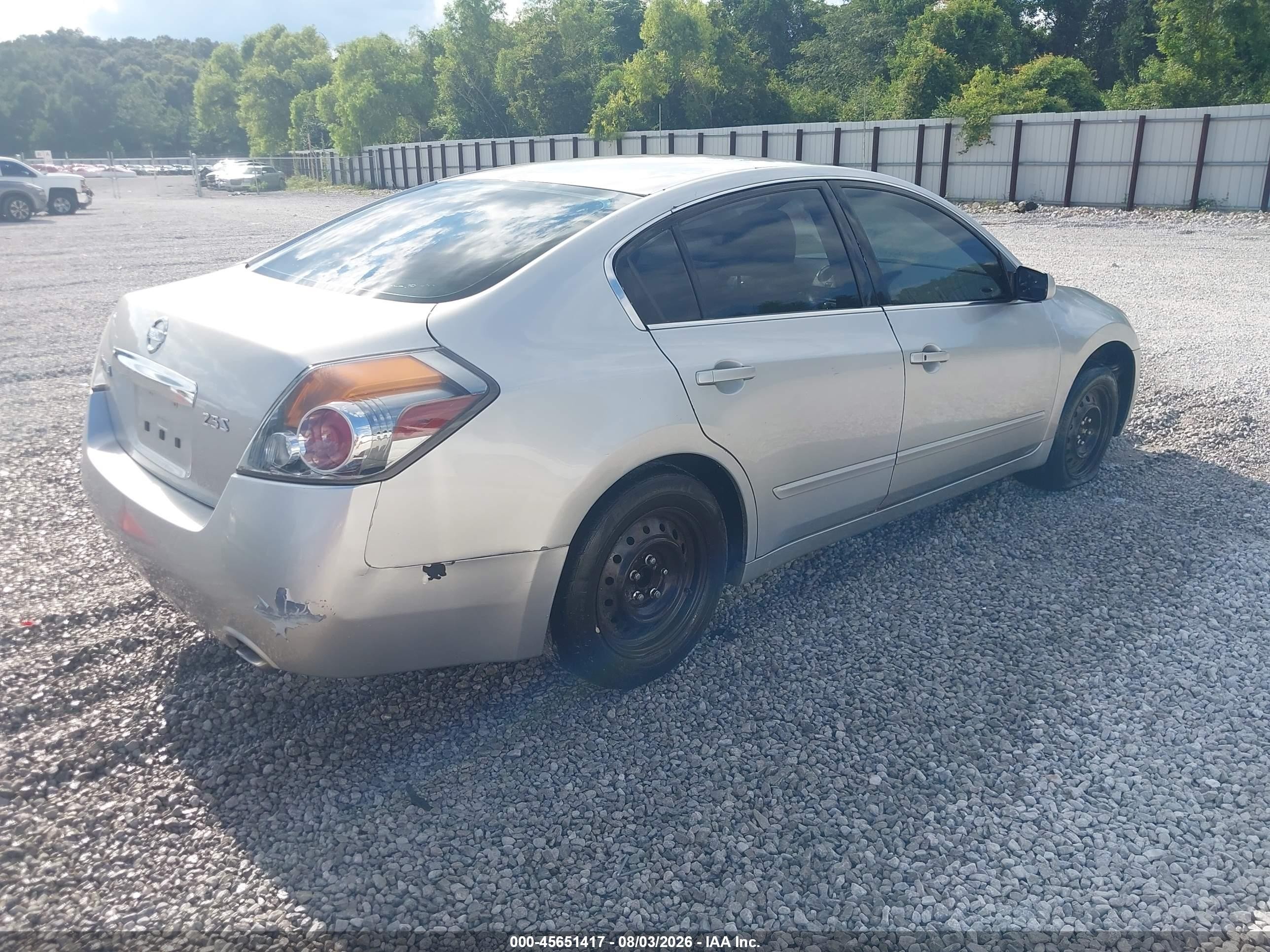 2010 Nissan Altima 2.5 S Серебряный vin: 1N4AL2AP9AN437539