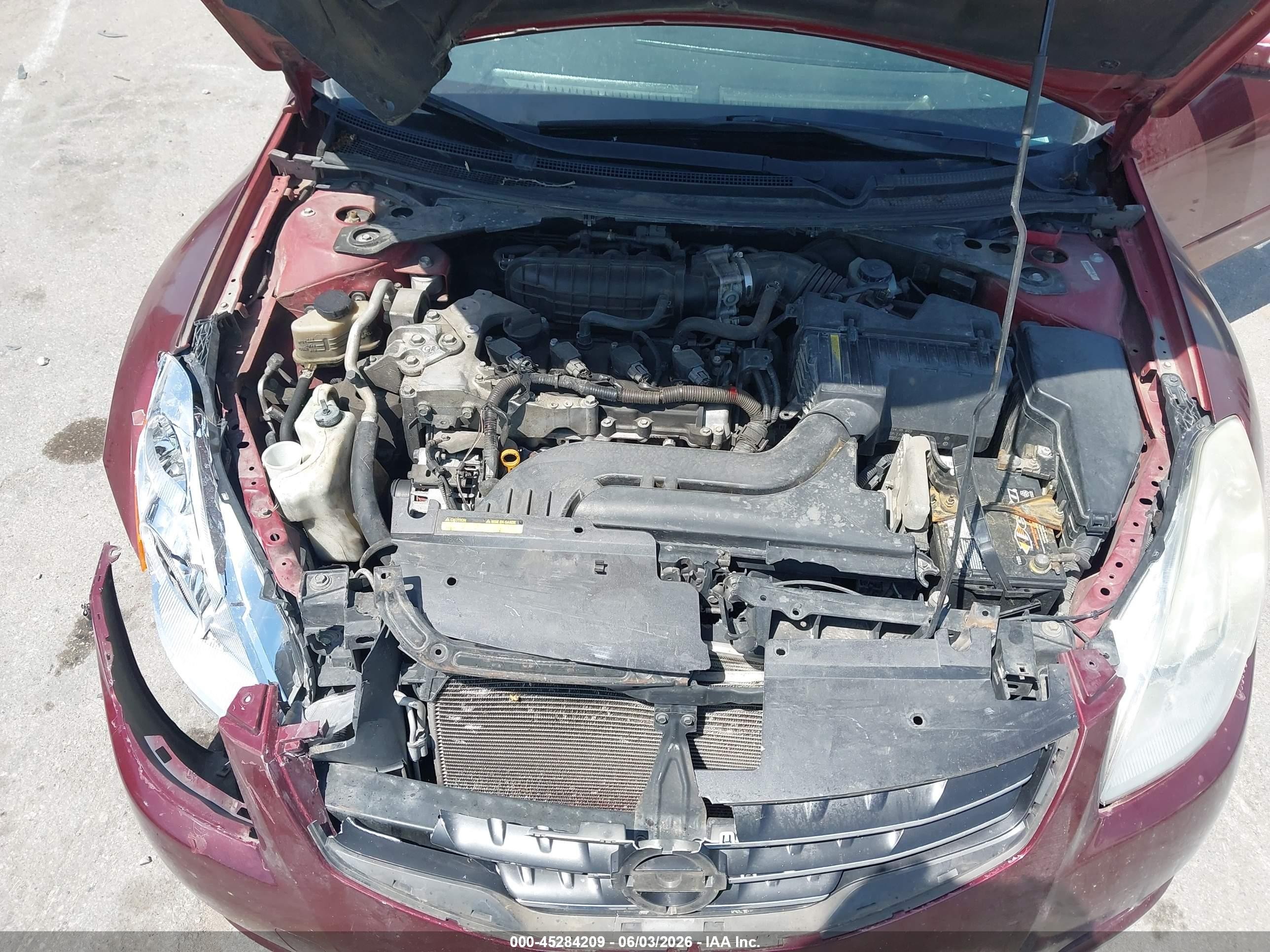 2010 Nissan Altima 2.5 S Red vin: 1N4AL2AP9AN459766