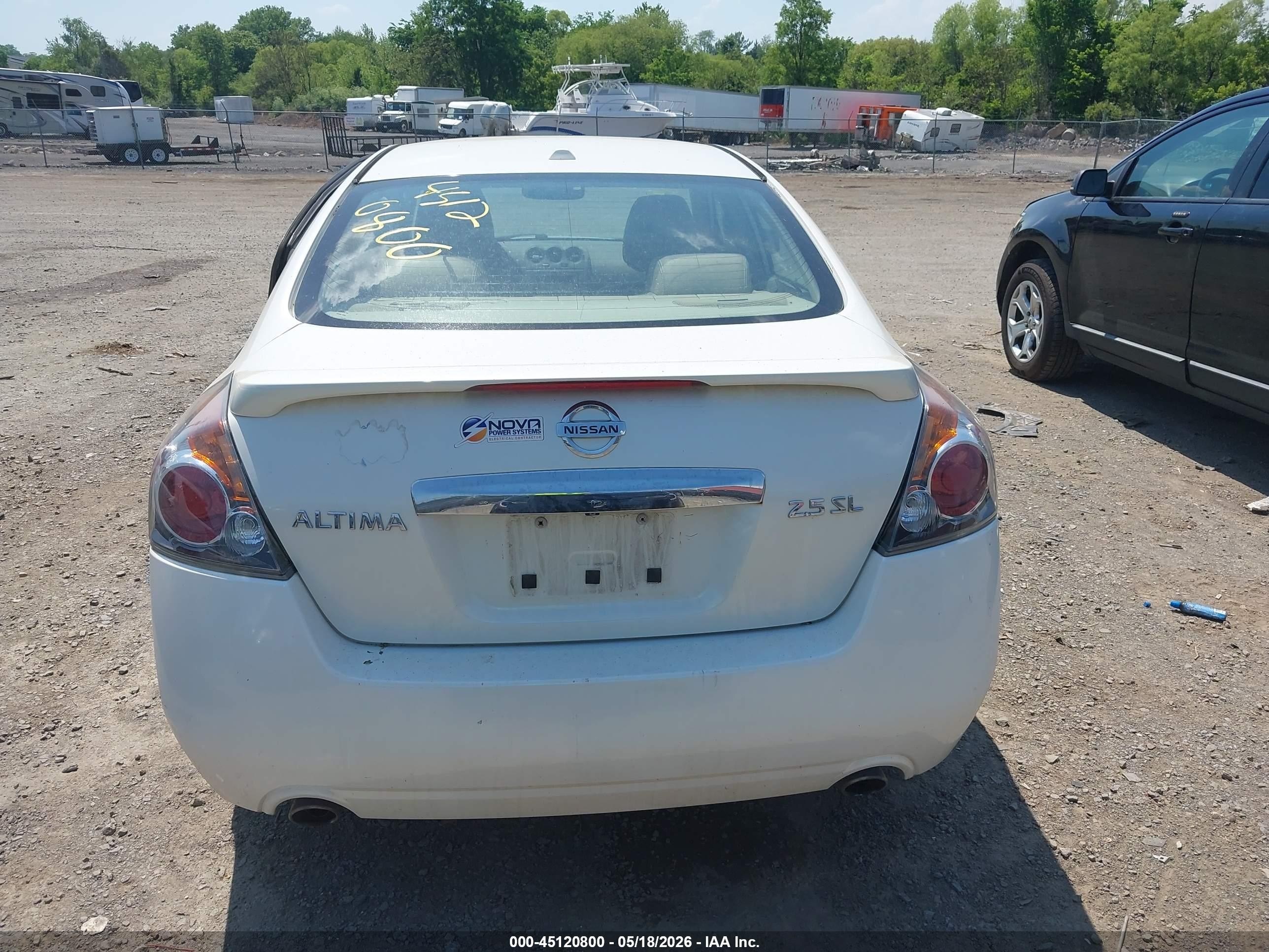 2010 Nissan Altima 2.5 S White vin: 1N4AL2AP9AN467740