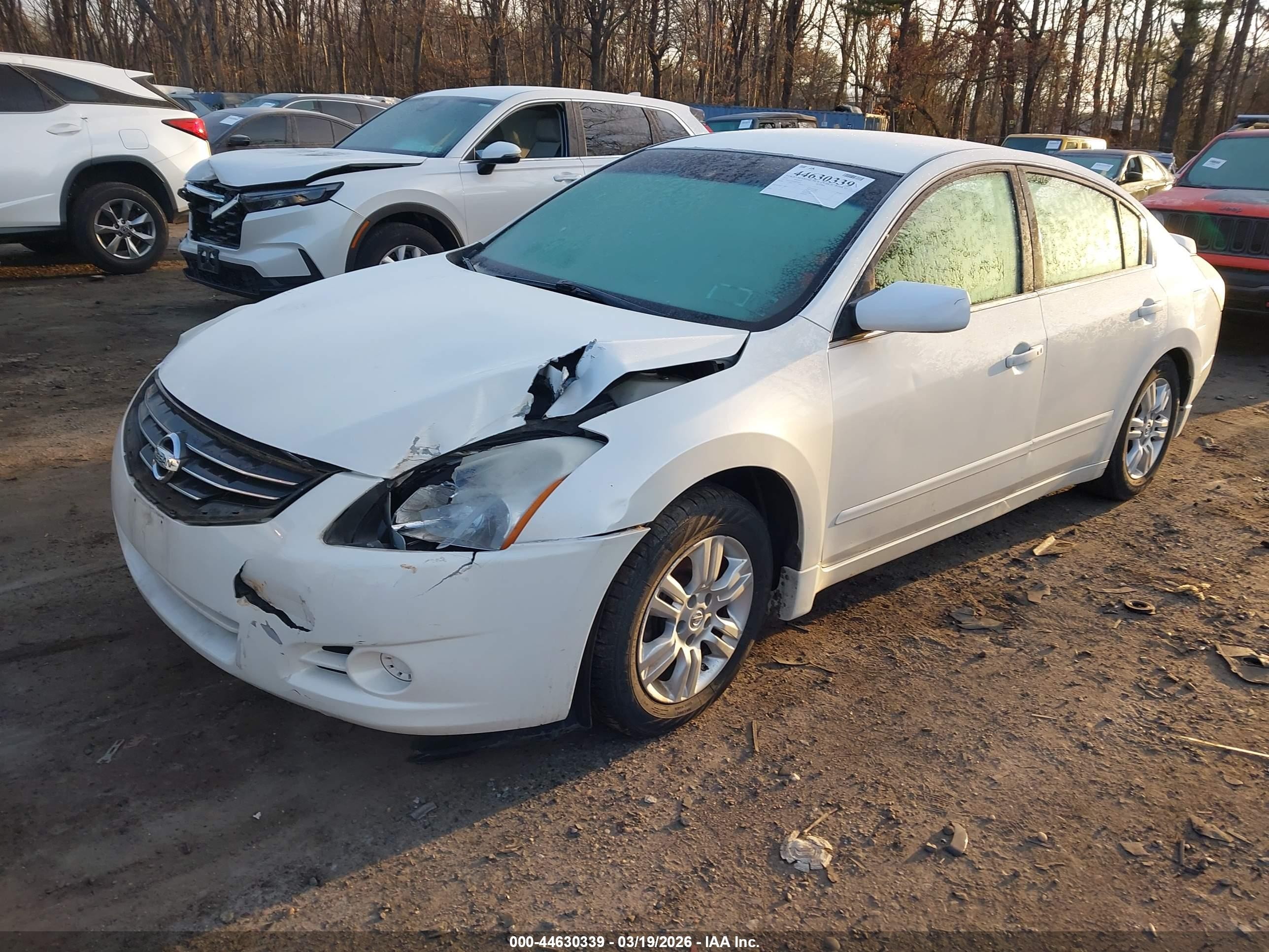 2010 Nissan Altima 2.5 S White vin: 1N4AL2AP9AN504981