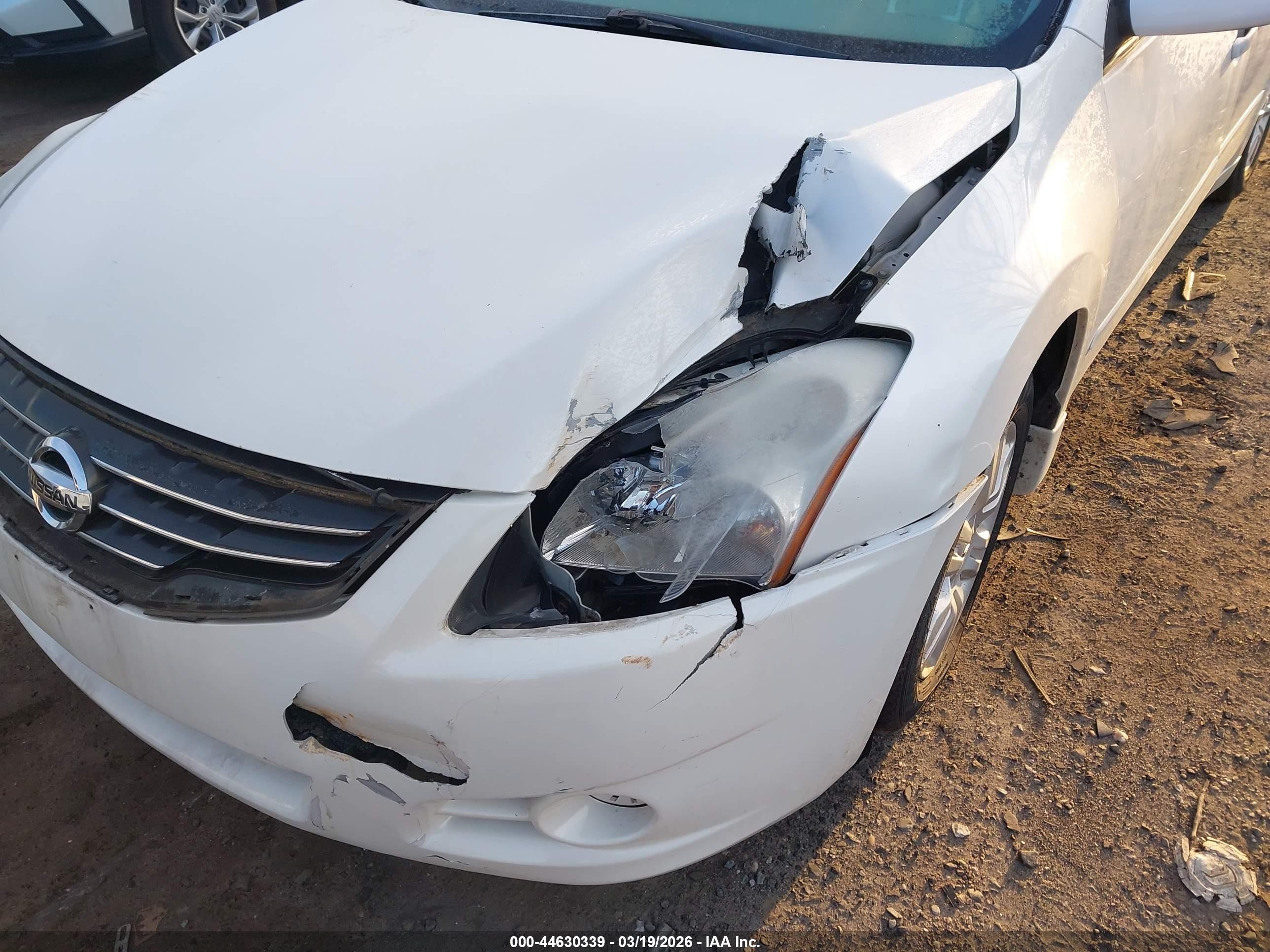 2010 Nissan Altima 2.5 S White vin: 1N4AL2AP9AN504981