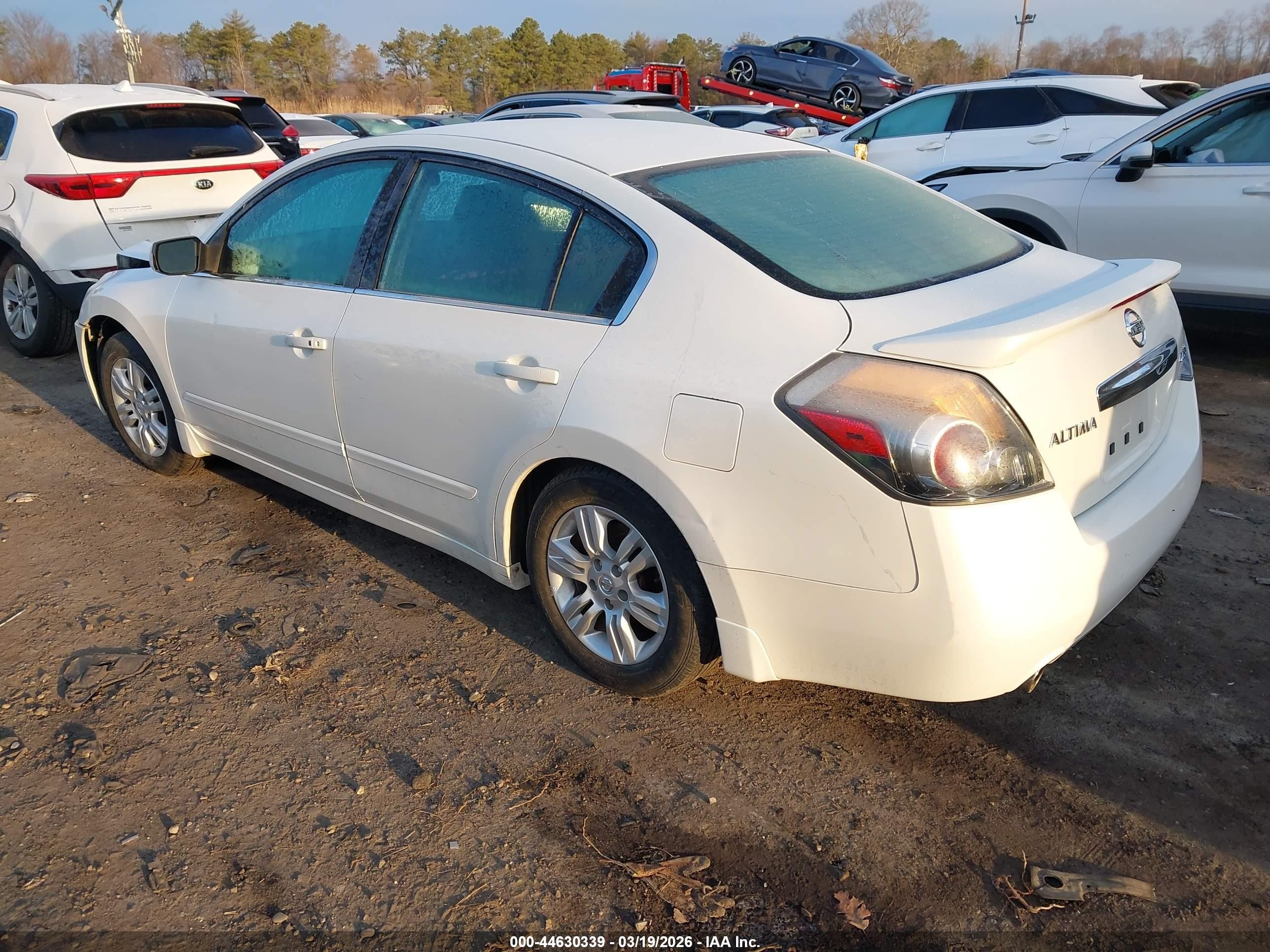 2010 Nissan Altima 2.5 S White vin: 1N4AL2AP9AN504981