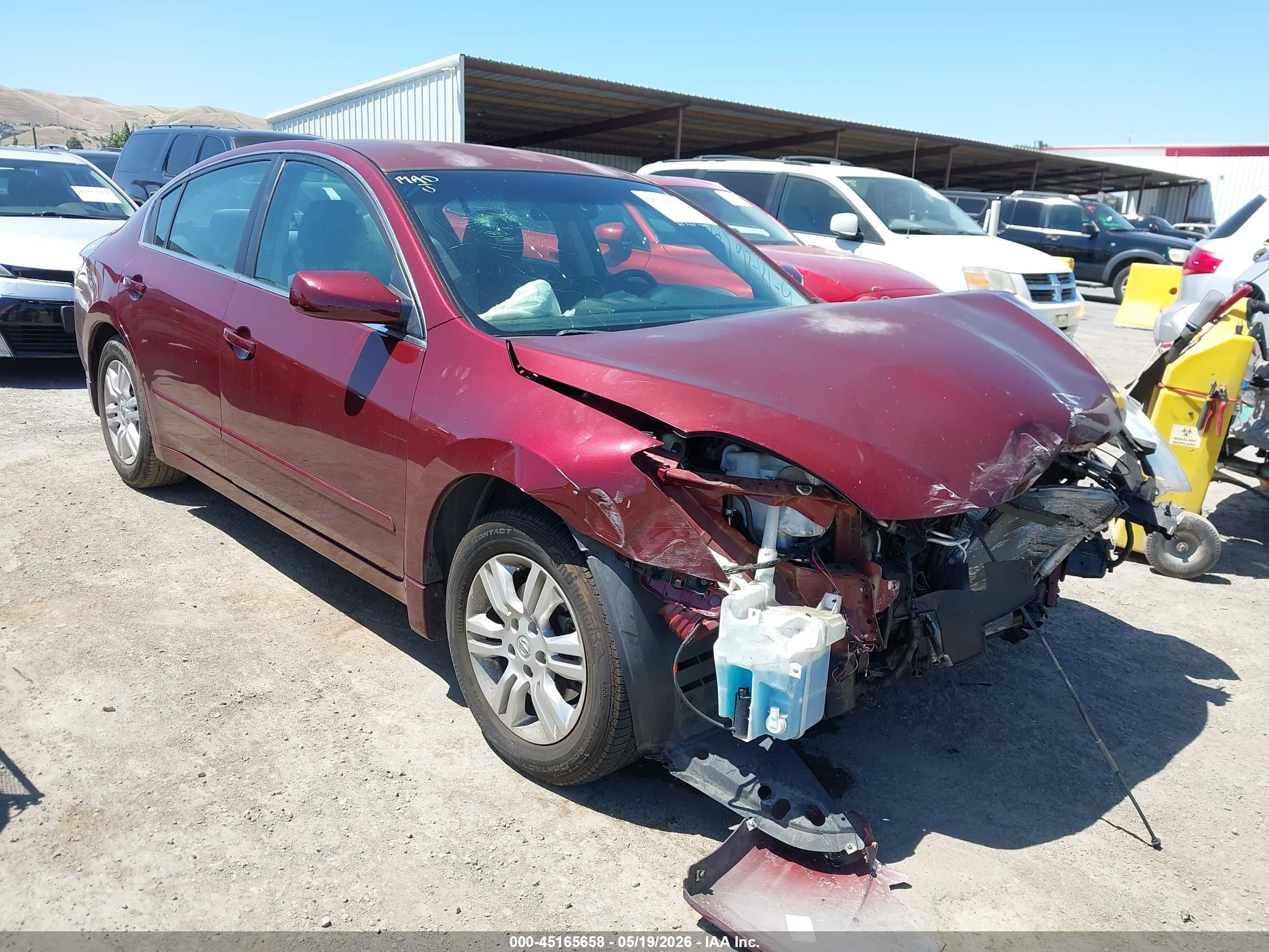 2010 Nissan Altima 2.5 S Burgundy vin: 1N4AL2AP9AN506990
