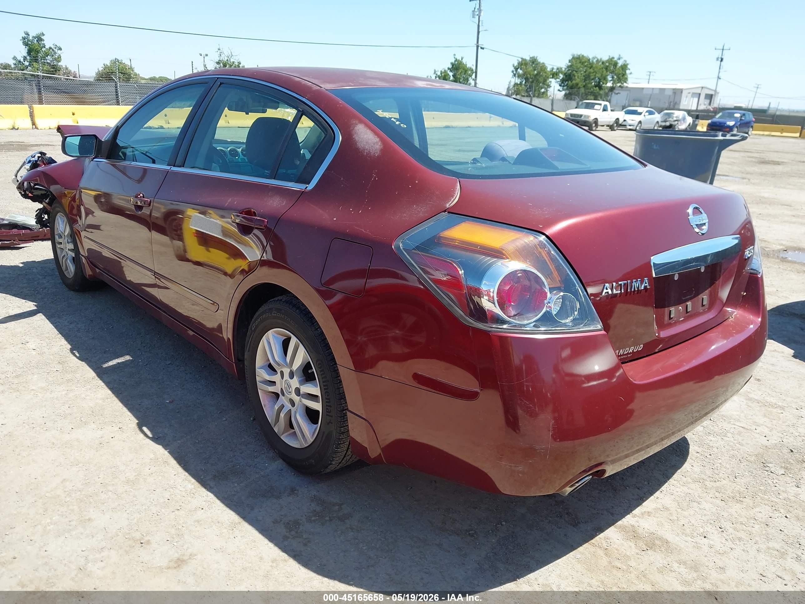2010 Nissan Altima 2.5 S Burgundy vin: 1N4AL2AP9AN506990