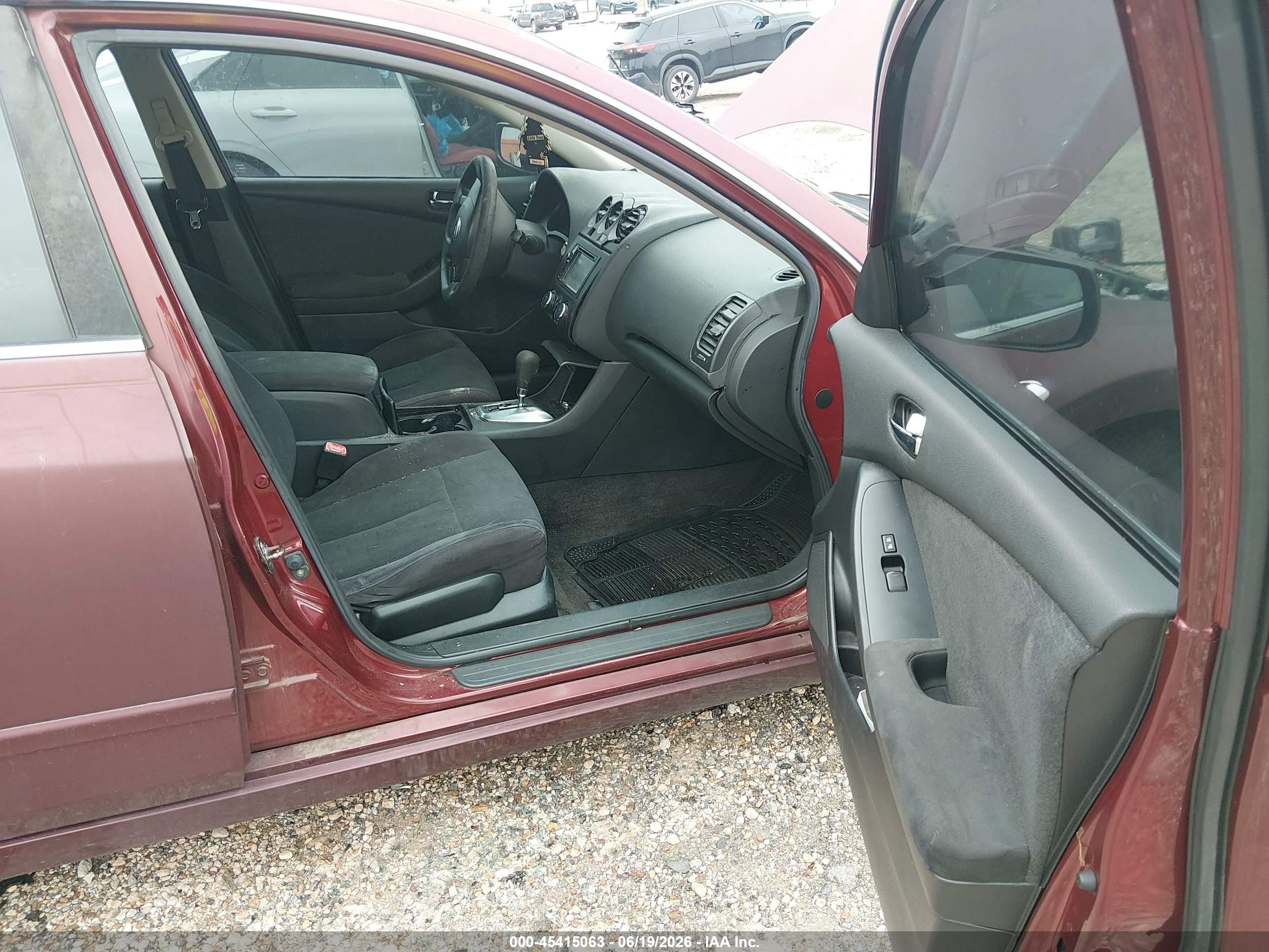 2010 Nissan Altima 2.5 S Burgundy vin: 1N4AL2AP9AN533364