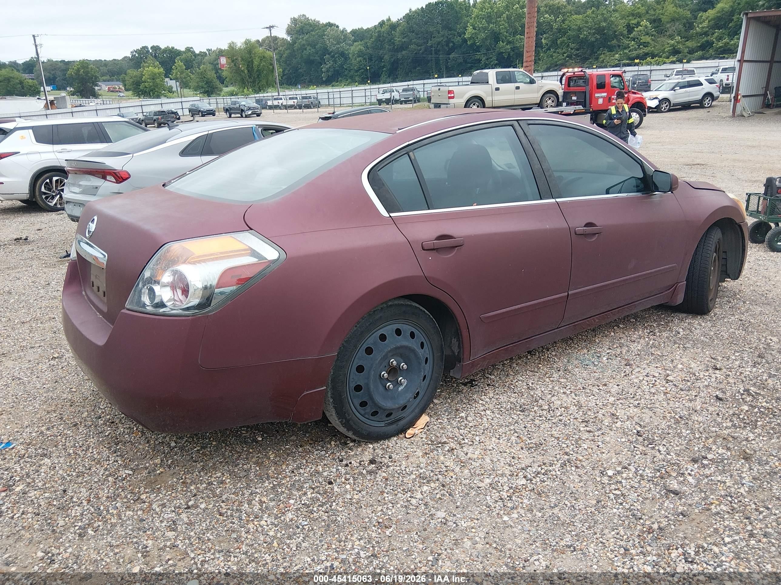 2010 Nissan Altima 2.5 S Burgundy vin: 1N4AL2AP9AN533364