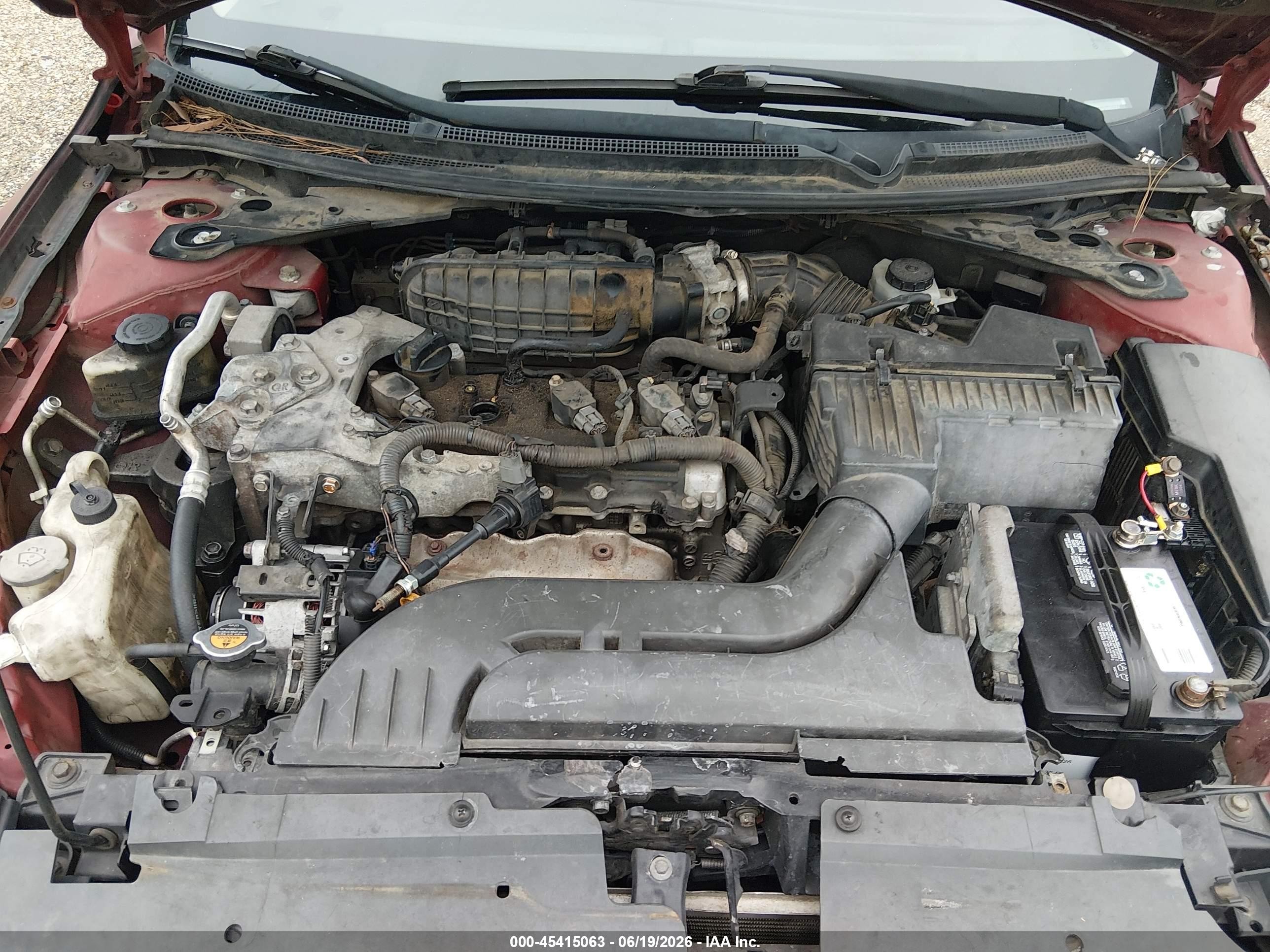 2010 Nissan Altima 2.5 S Burgundy vin: 1N4AL2AP9AN533364