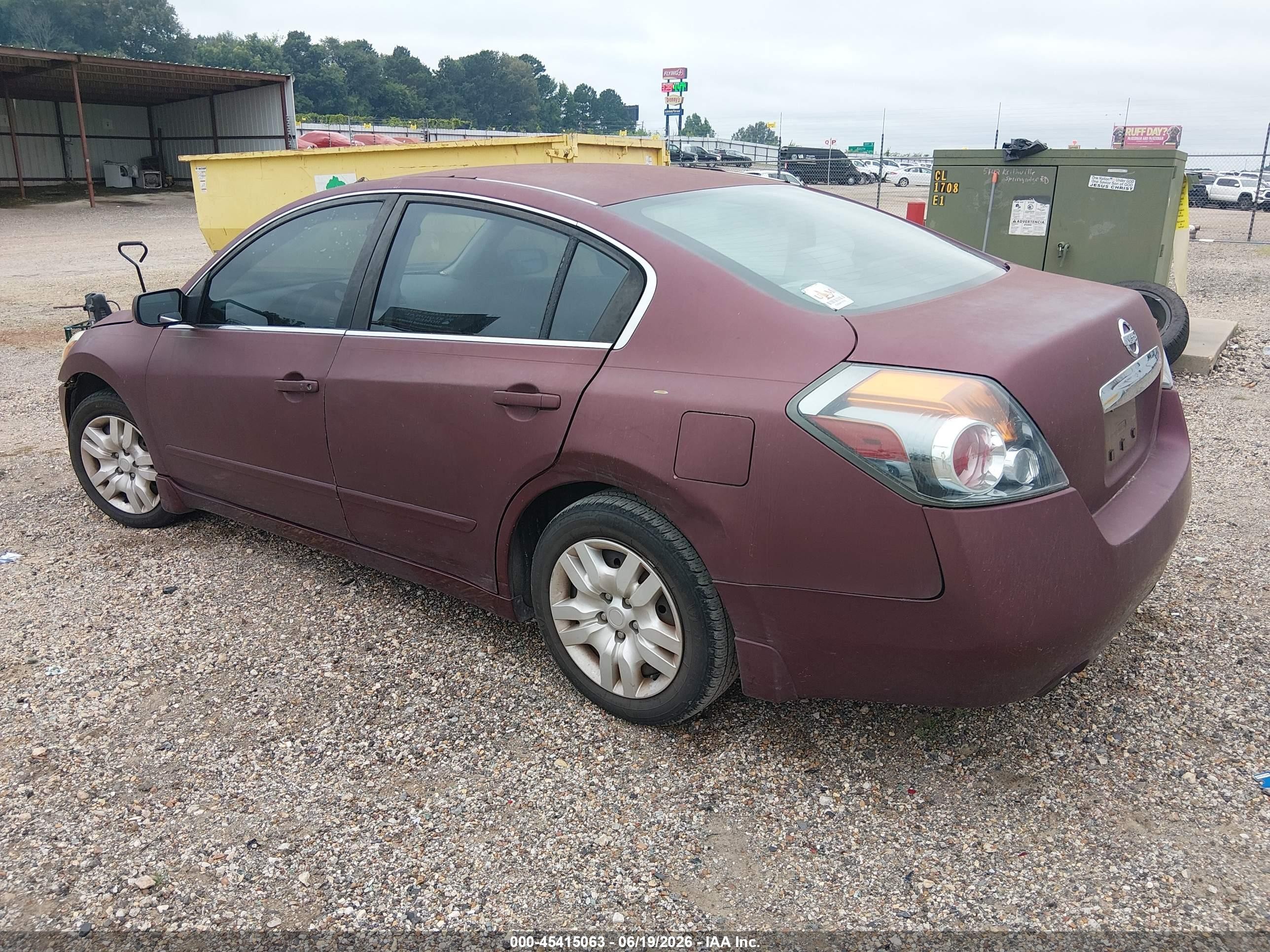 2010 Nissan Altima 2.5 S Burgundy vin: 1N4AL2AP9AN533364