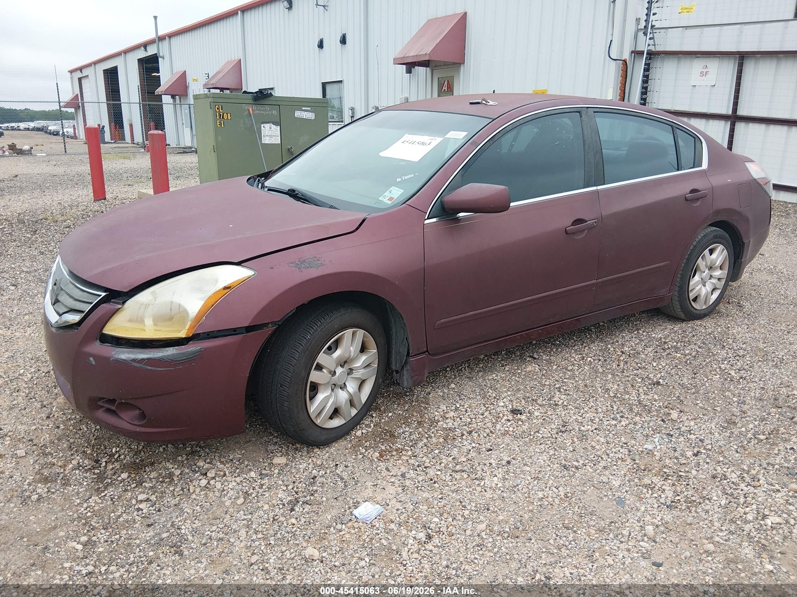 2010 Nissan Altima 2.5 S Burgundy vin: 1N4AL2AP9AN533364