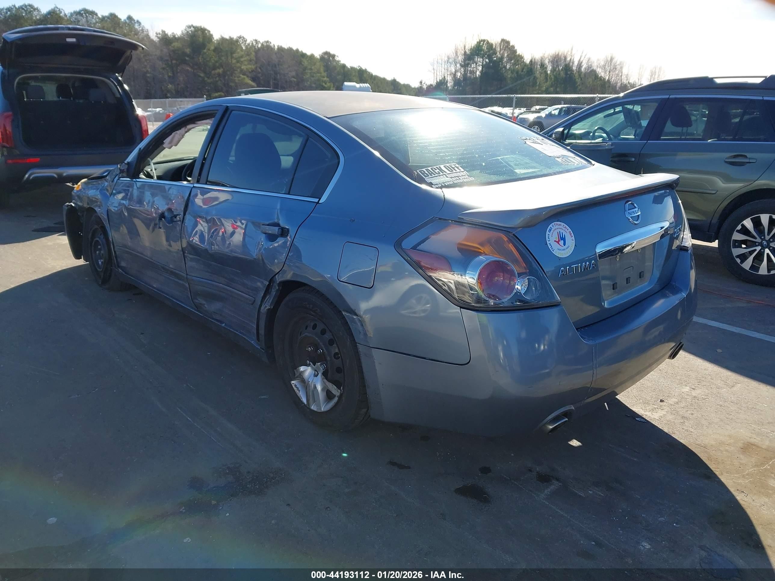 2011 Nissan Altima 2.5 S Blue vin: 1N4AL2AP9BC154829