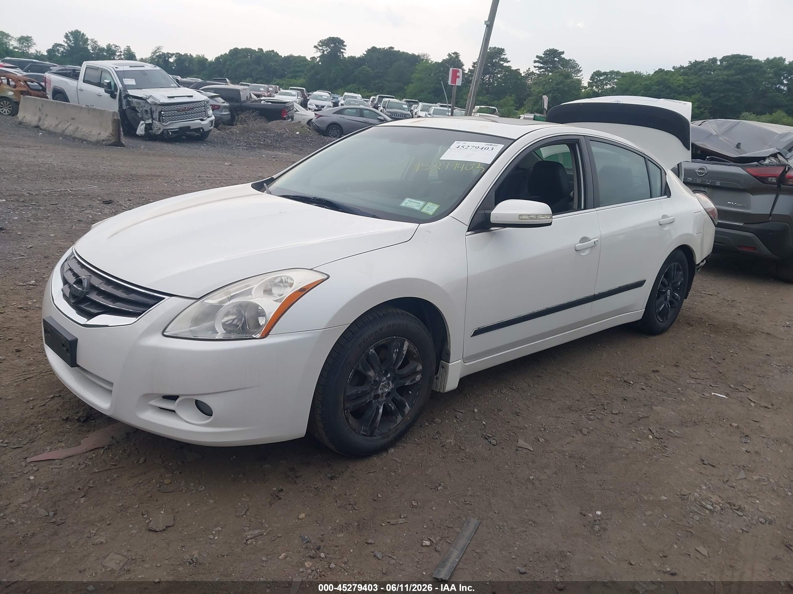 2011 Nissan Altima 2.5 S White vin: 1N4AL2AP9BN401254