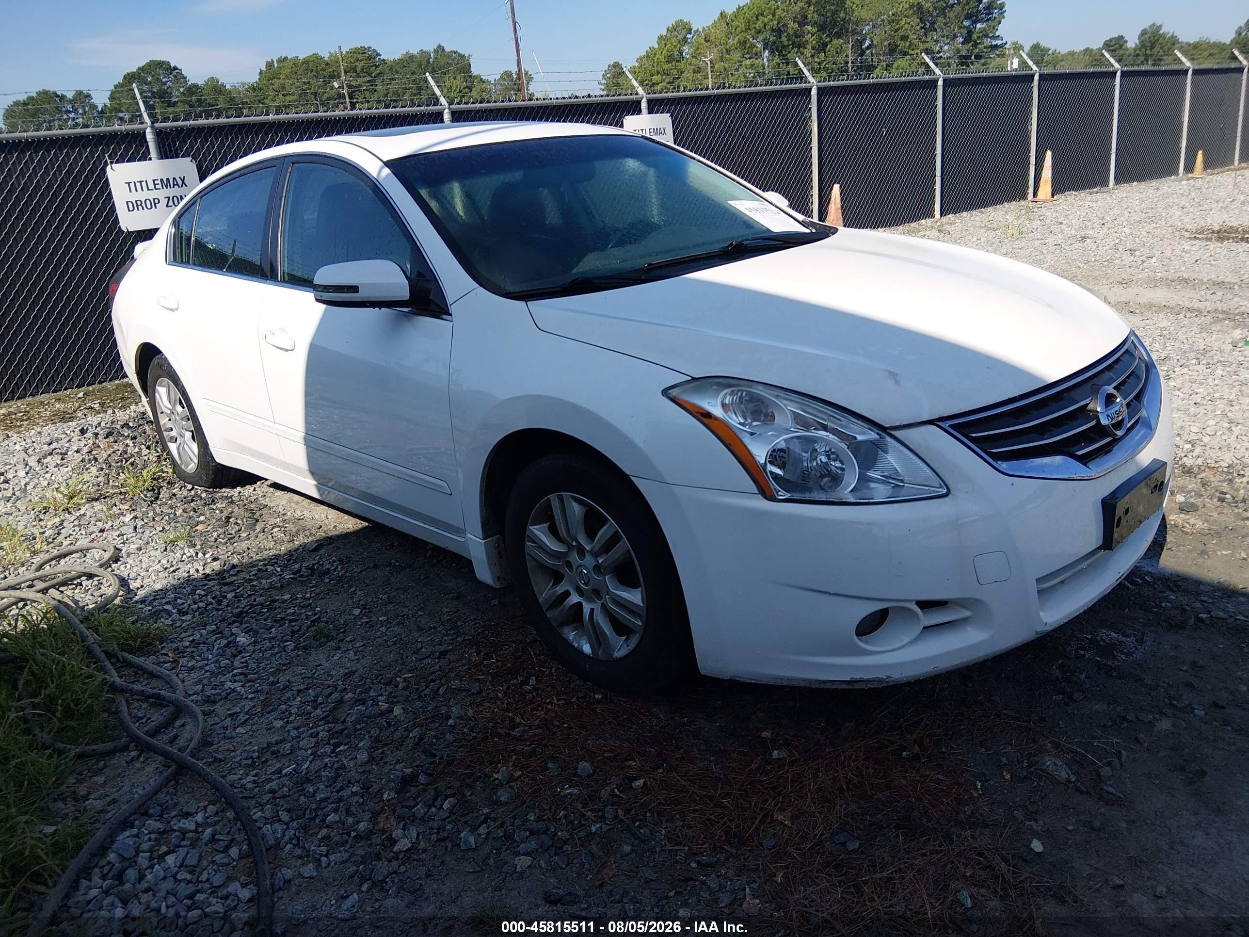 2011 Nissan Altima 2.5 S White vin: 1N4AL2AP9BN425859