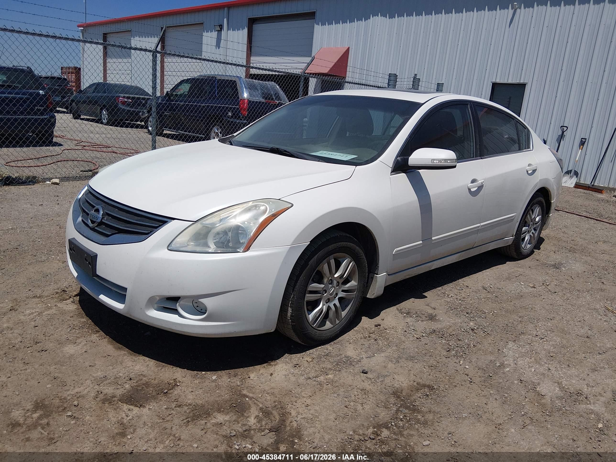 2011 Nissan Altima 2.5 S White vin: 1N4AL2AP9BN441883