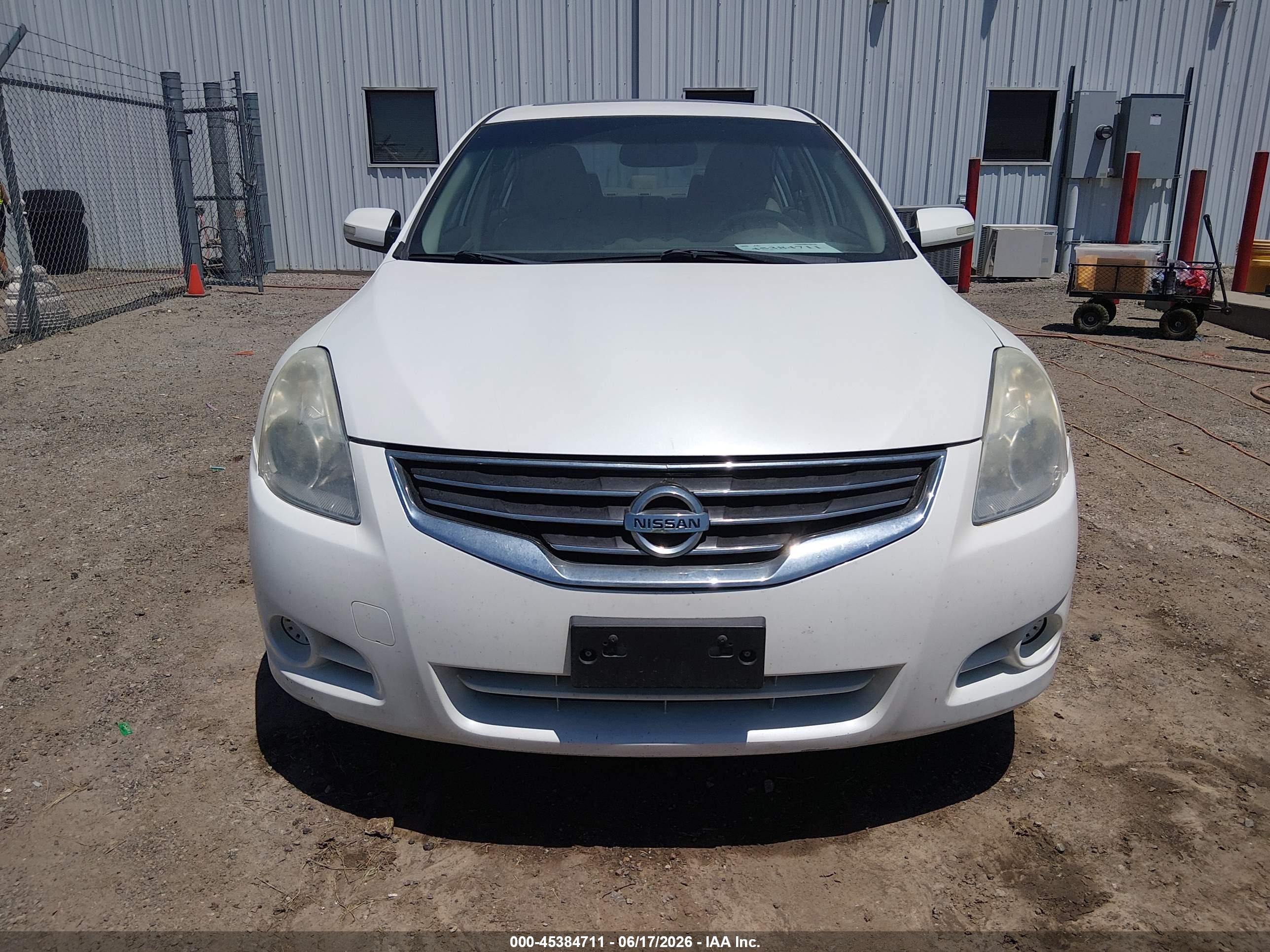 2011 Nissan Altima 2.5 S White vin: 1N4AL2AP9BN441883