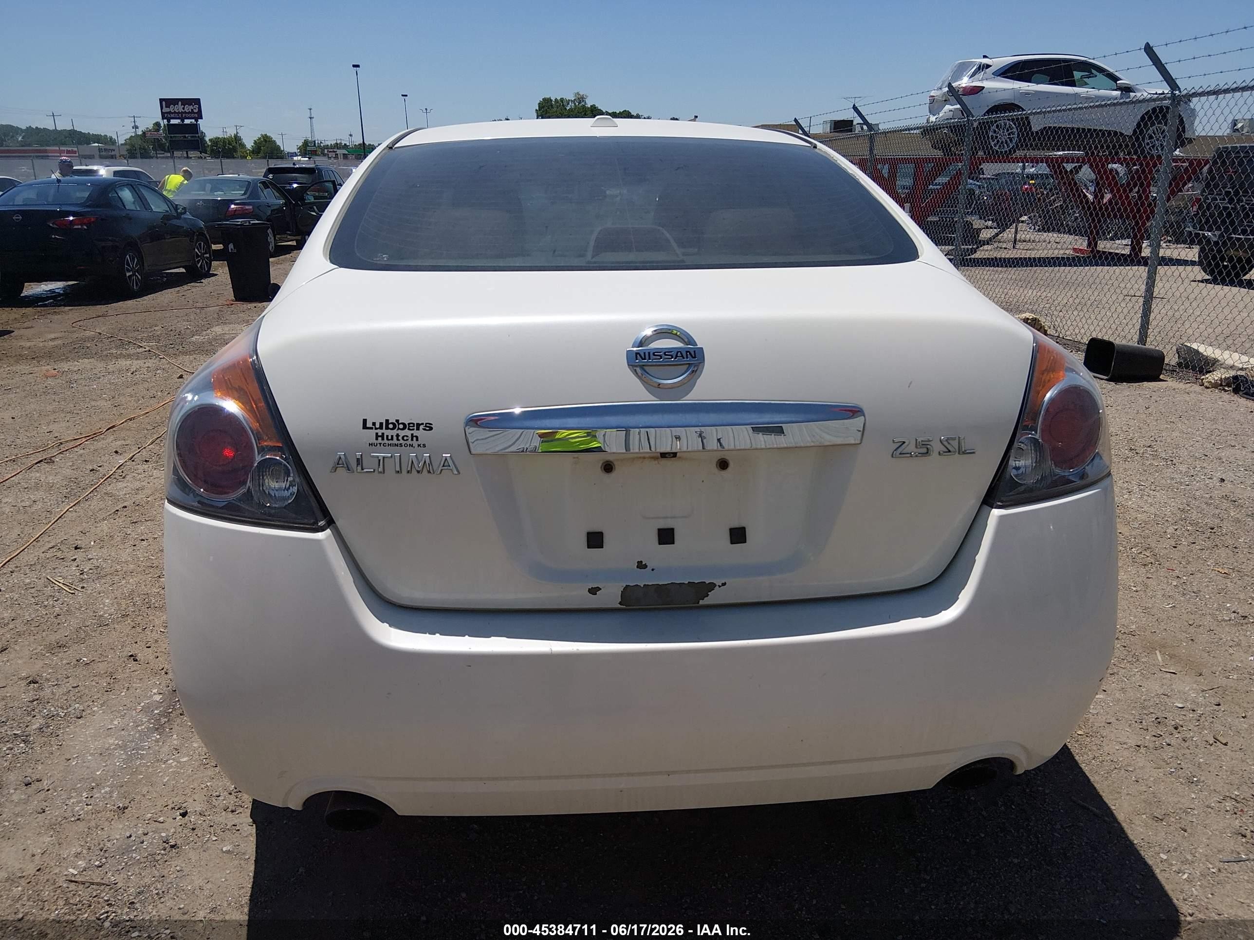 2011 Nissan Altima 2.5 S White vin: 1N4AL2AP9BN441883
