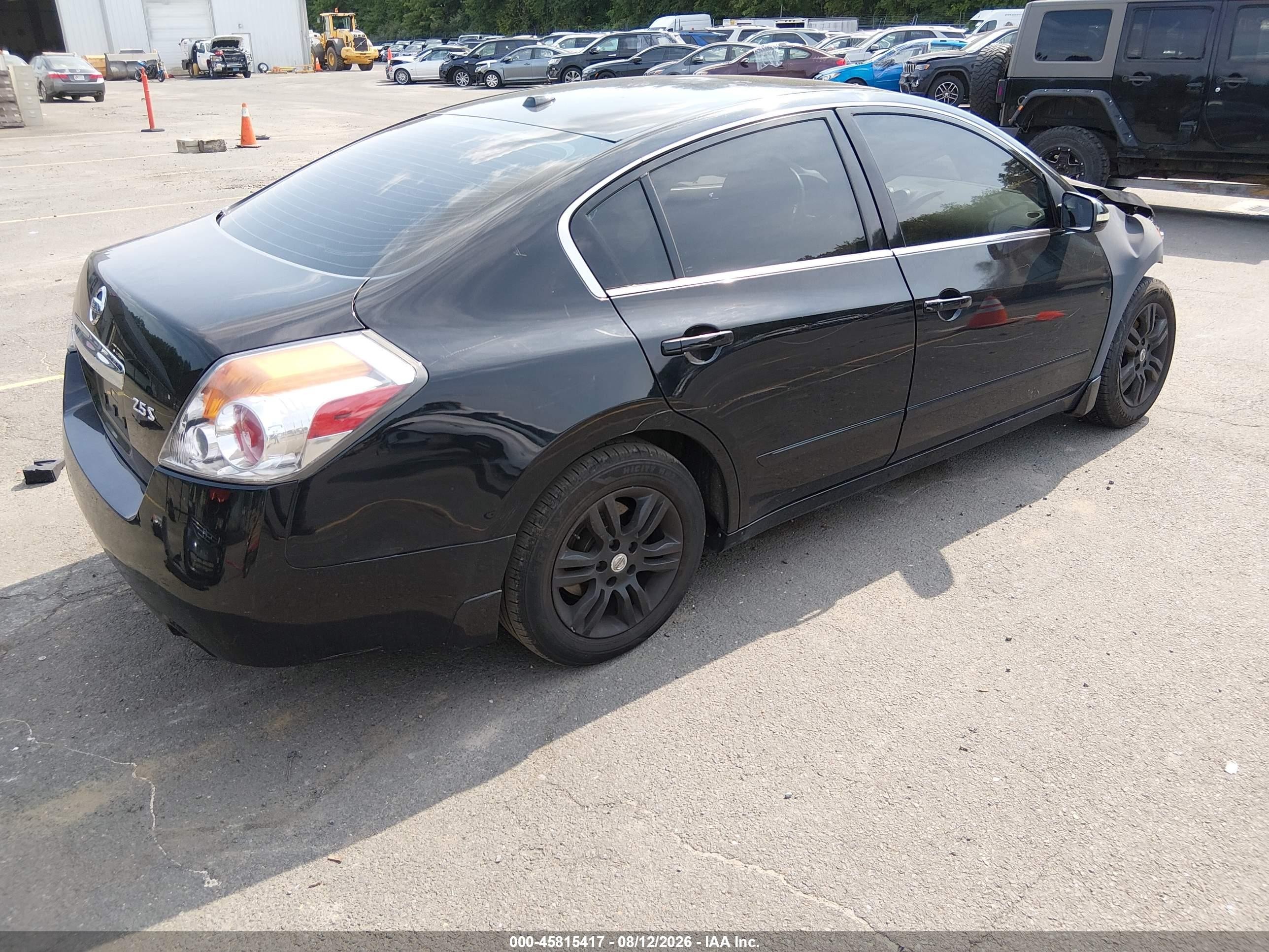 2011 Nissan Altima 2.5 S Black vin: 1N4AL2AP9BN482255