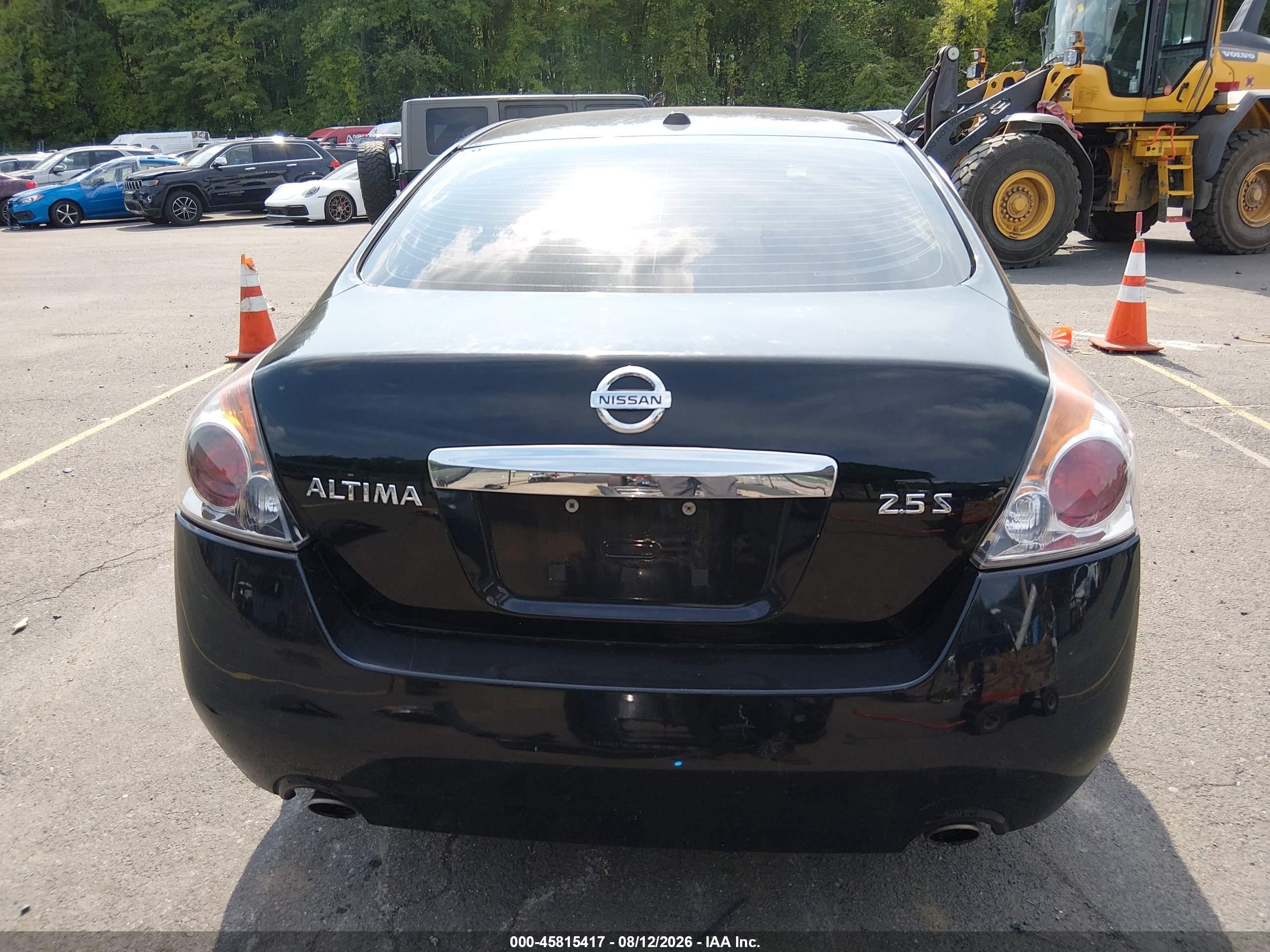 2011 Nissan Altima 2.5 S Black vin: 1N4AL2AP9BN482255