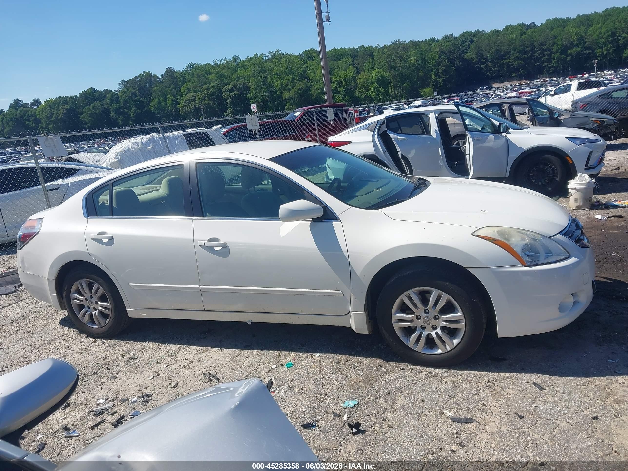 2012 Nissan Altima 2.5 S White vin: 1N4AL2AP9CC118348