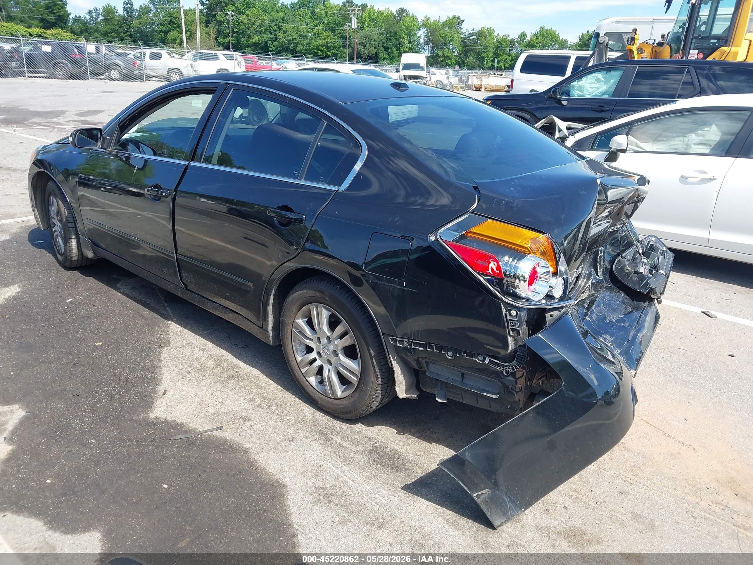 2012 Nissan Altima 2.5 S Black vin: 1N4AL2AP9CC129284