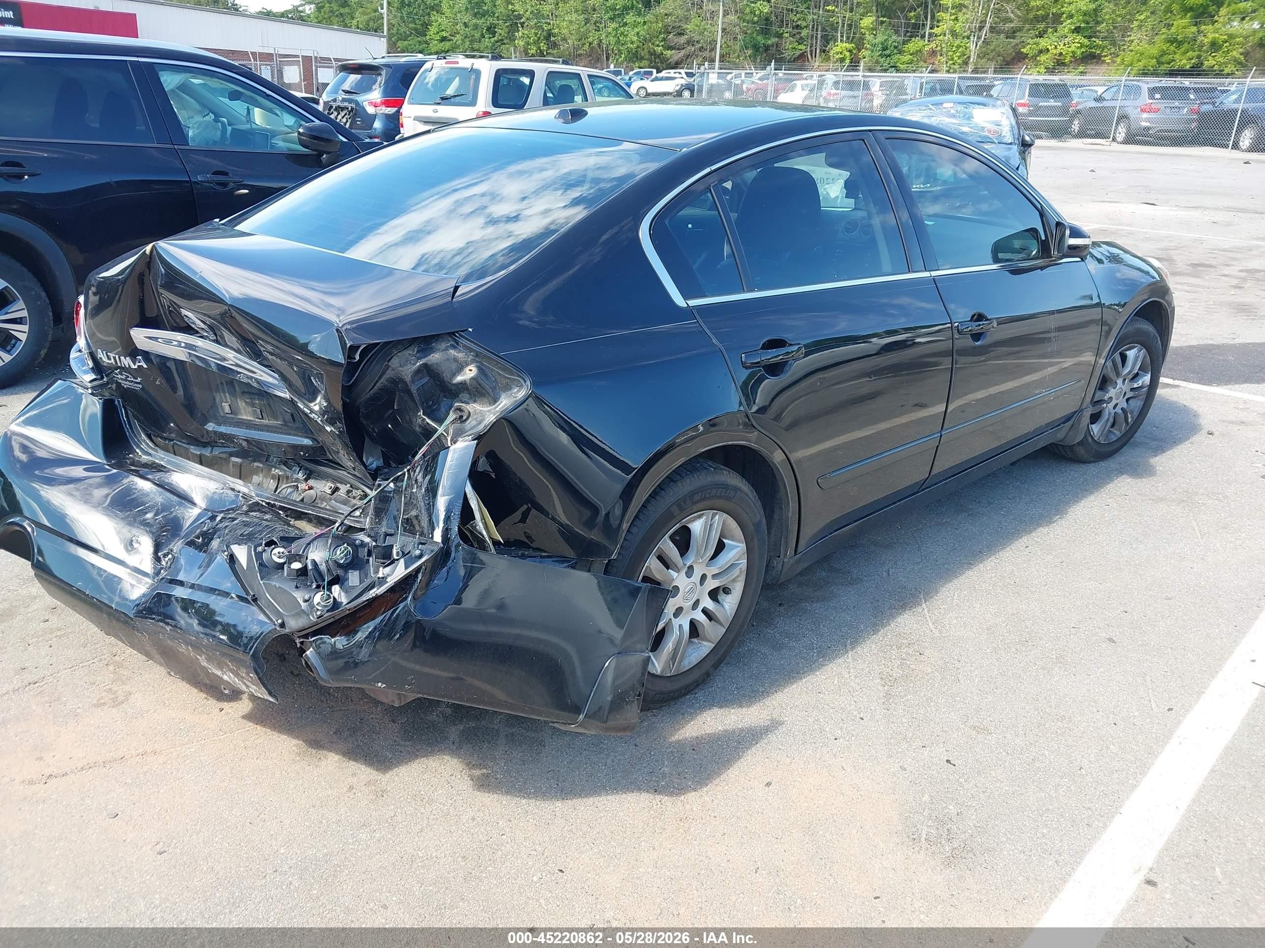 2012 Nissan Altima 2.5 S Black vin: 1N4AL2AP9CC129284