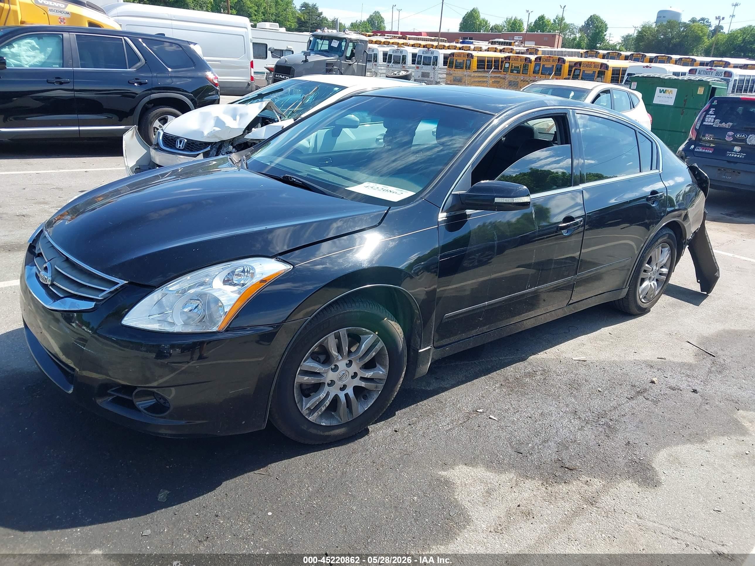 2012 Nissan Altima 2.5 S Black vin: 1N4AL2AP9CC129284