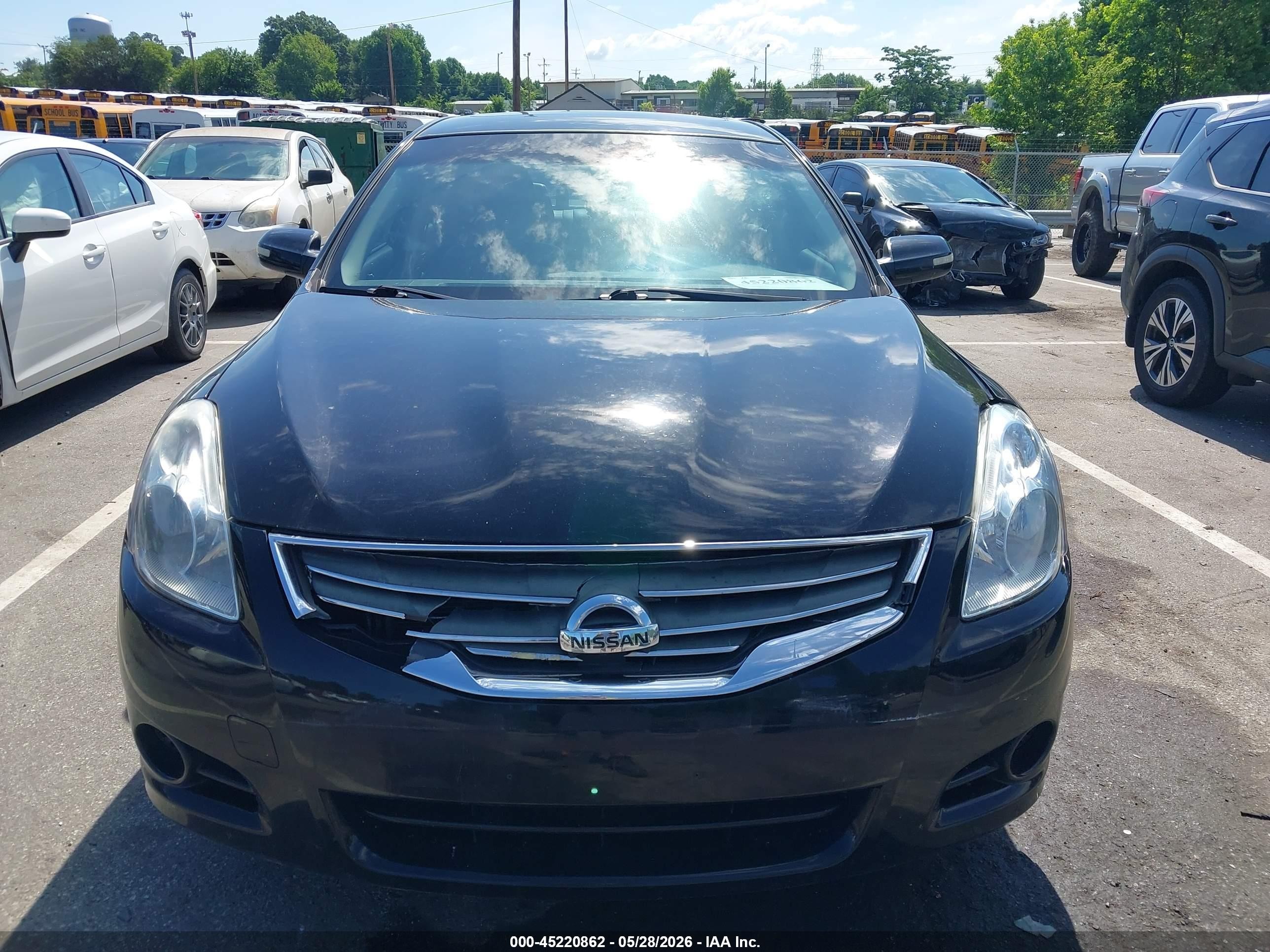 2012 Nissan Altima 2.5 S Black vin: 1N4AL2AP9CC129284