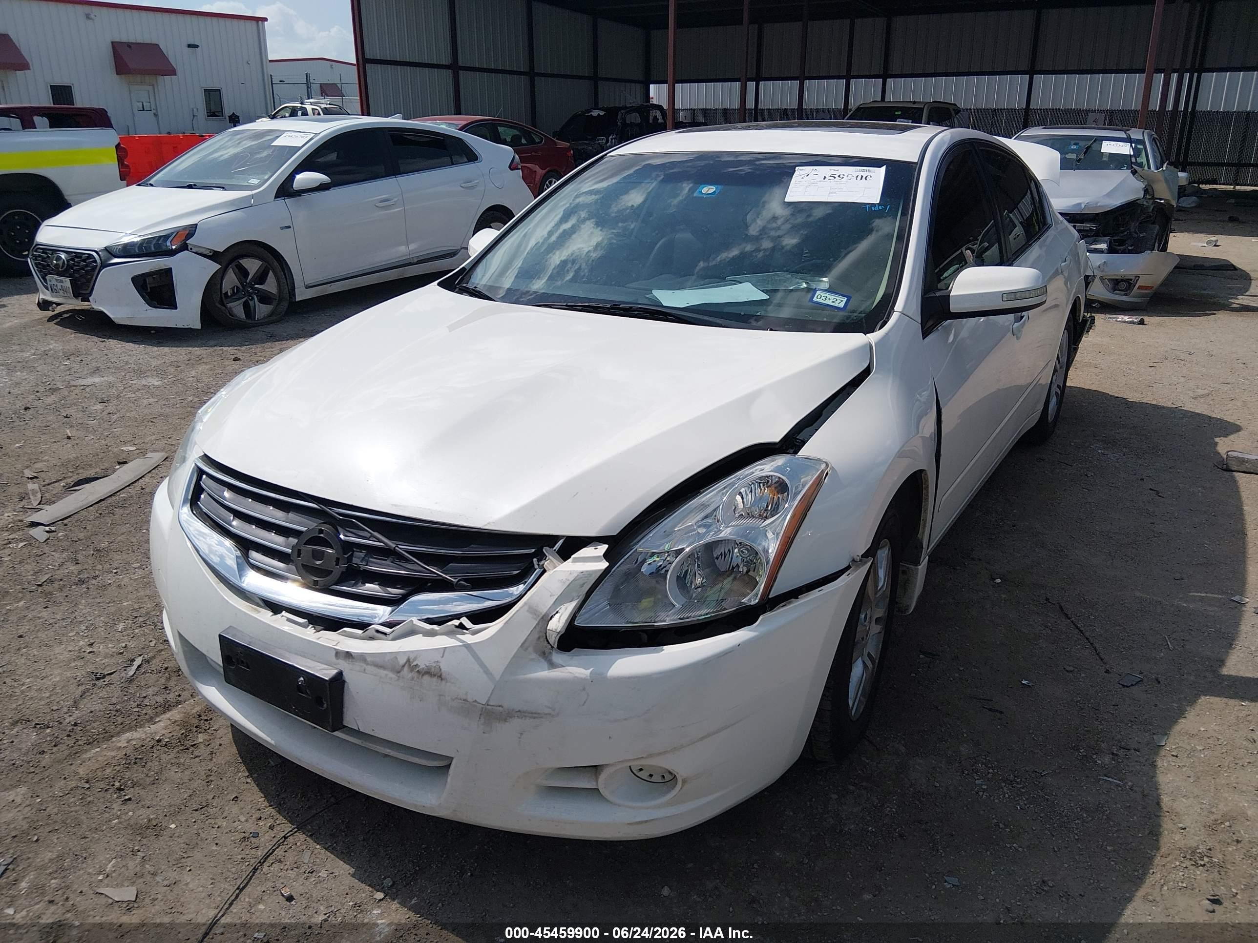 2012 Nissan Altima 2.5 S White vin: 1N4AL2AP9CC138244