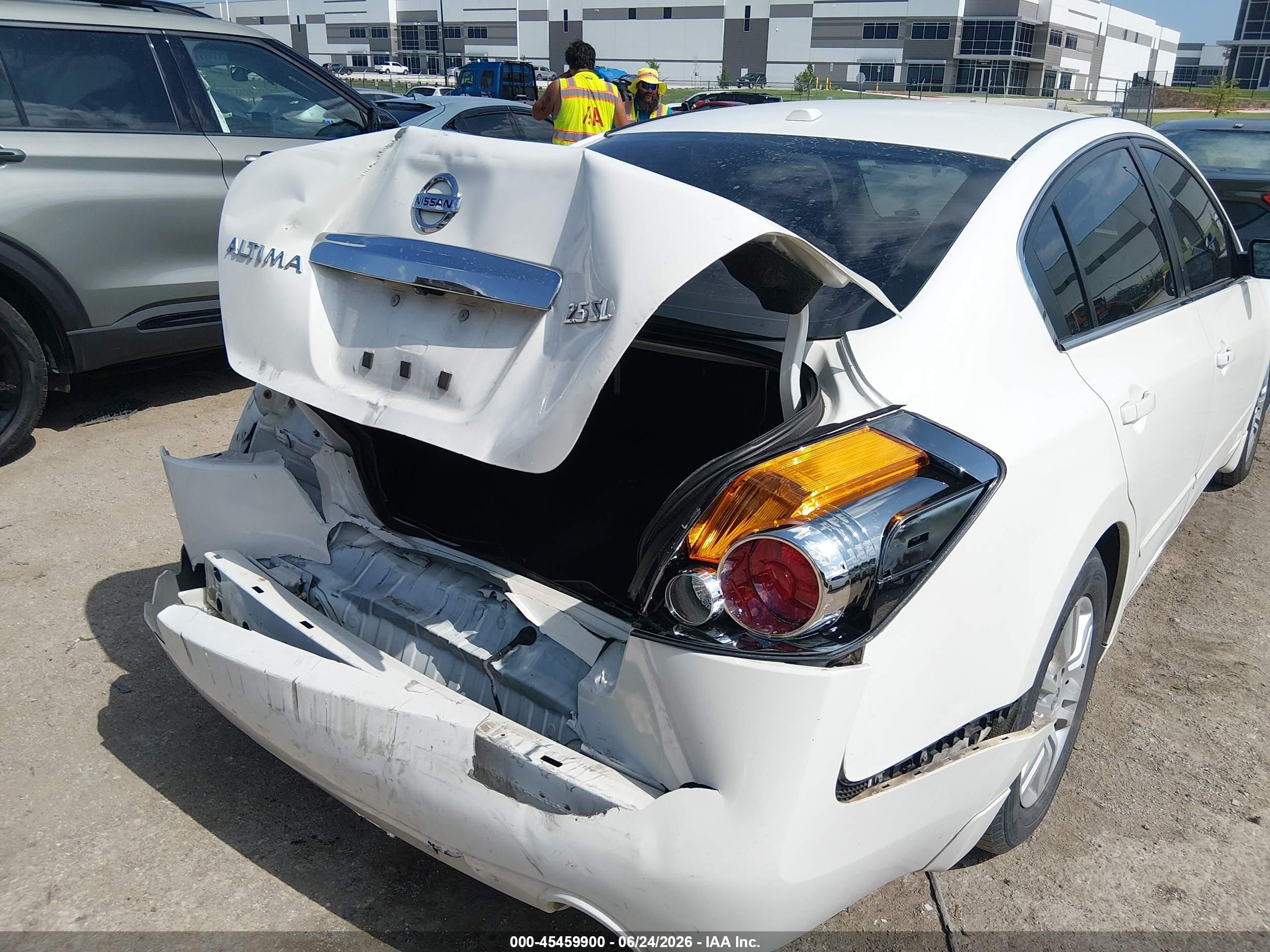 2012 Nissan Altima 2.5 S White vin: 1N4AL2AP9CC138244