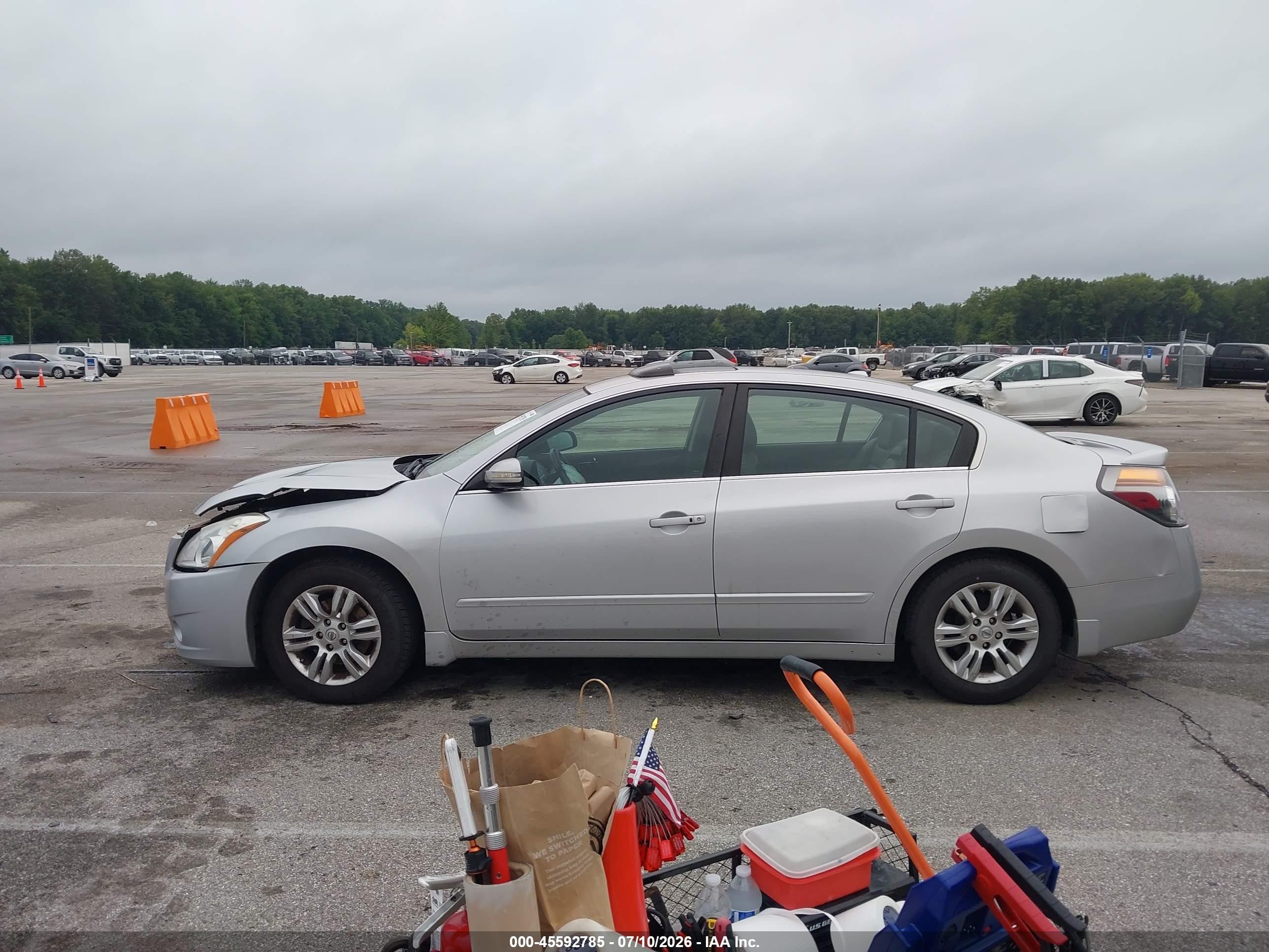 2012 Nissan Altima 2.5 S Silver vin: 1N4AL2AP9CC147767
