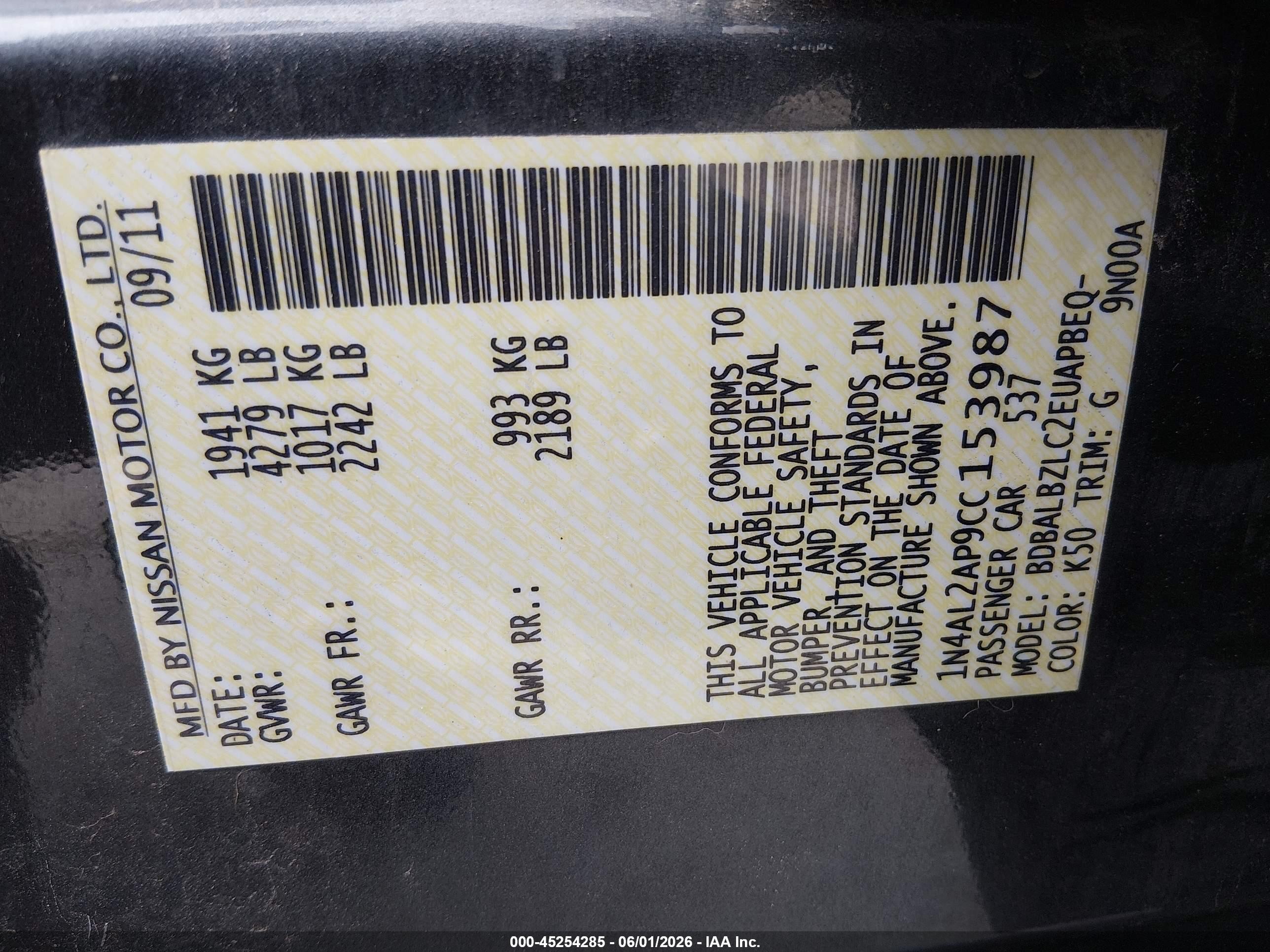 2012 Nissan Altima 2.5 S Silver vin: 1N4AL2AP9CC153987