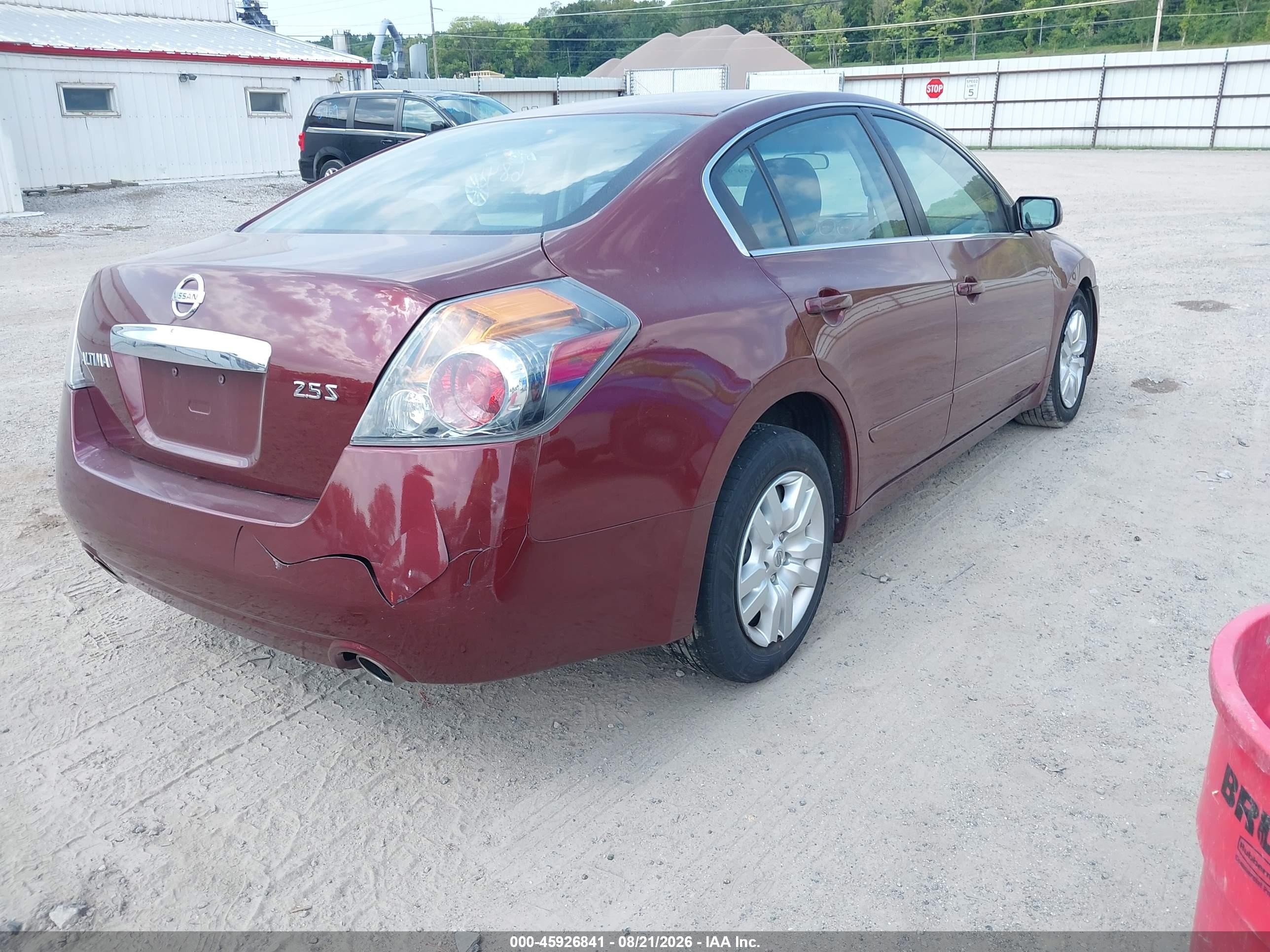 2012 Nissan Altima 2.5 S Red vin: 1N4AL2AP9CC178663