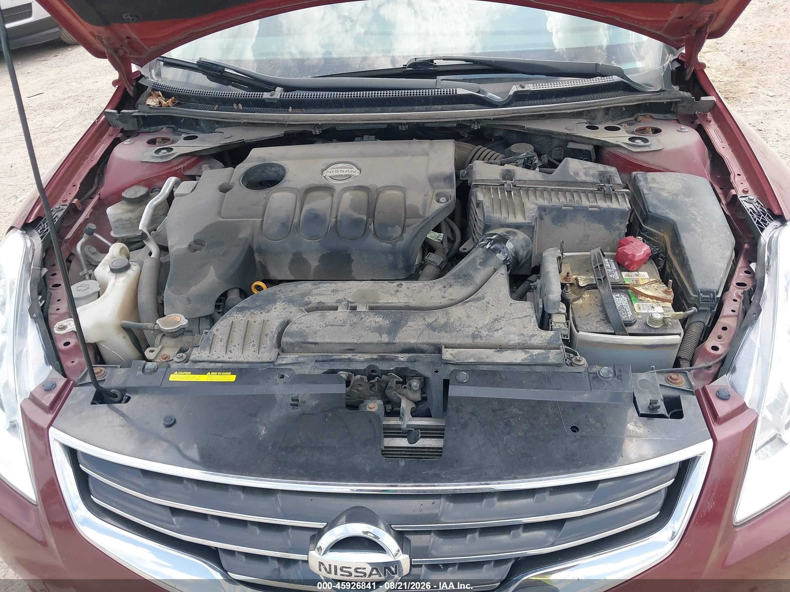 2012 Nissan Altima 2.5 S Red vin: 1N4AL2AP9CC178663