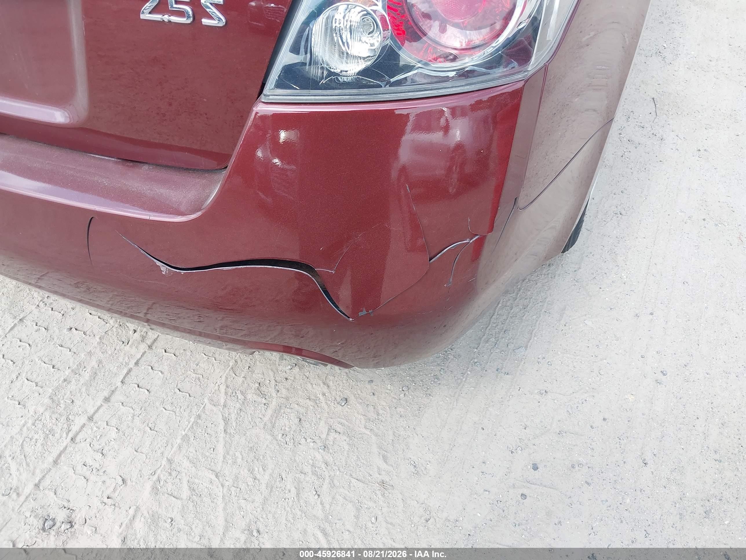 2012 Nissan Altima 2.5 S Red vin: 1N4AL2AP9CC178663
