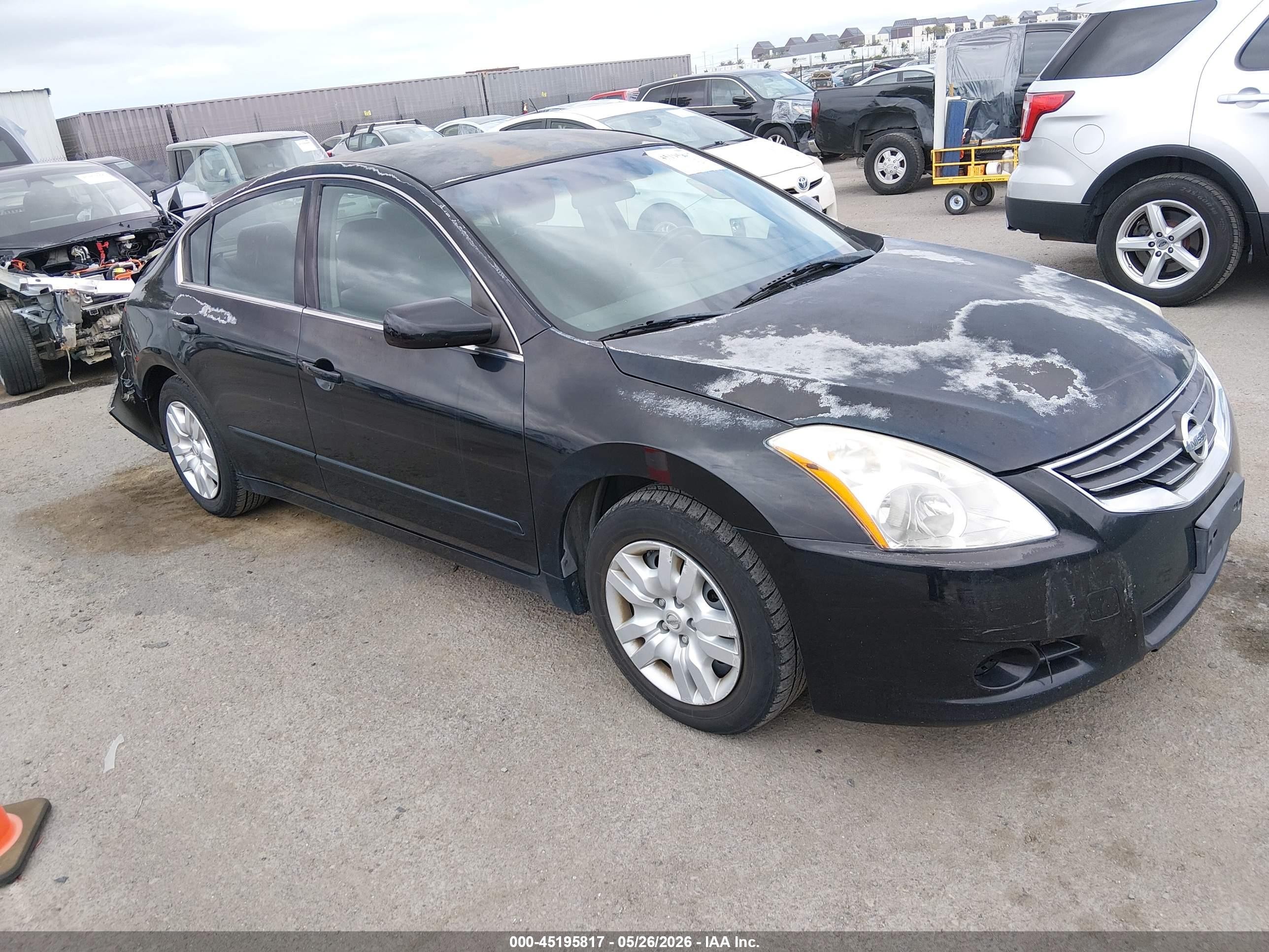 2012 Nissan Altima 2.5 S Black vin: 1N4AL2AP9CC222757