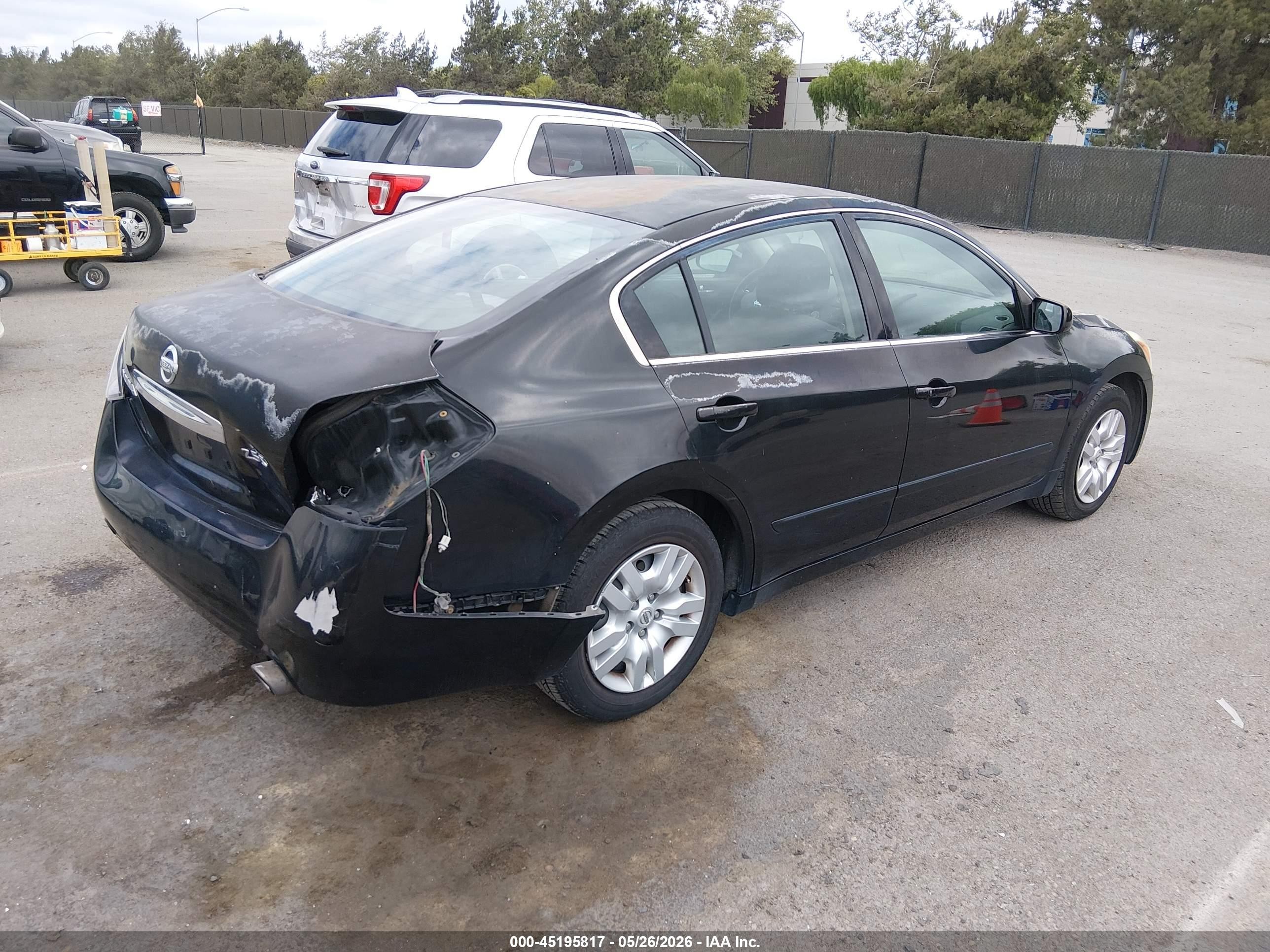 2012 Nissan Altima 2.5 S Black vin: 1N4AL2AP9CC222757